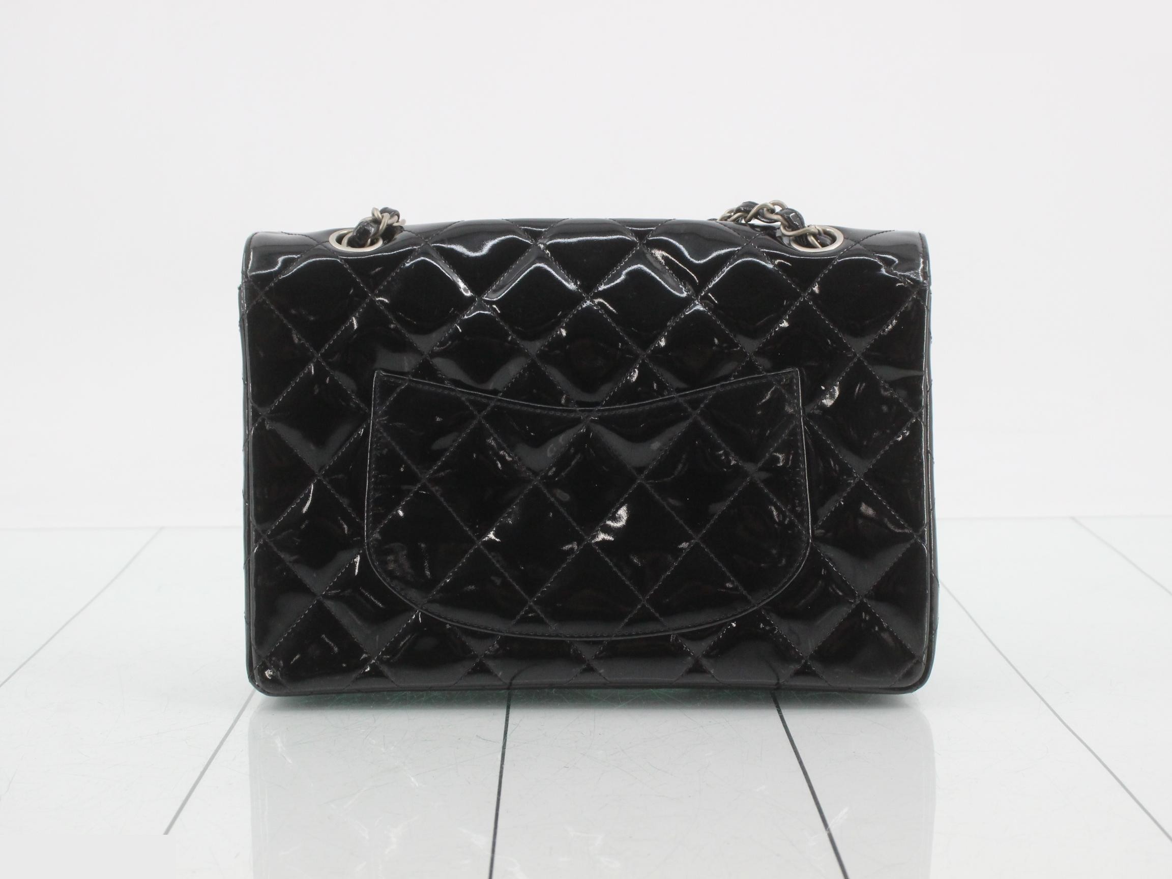 Matelassé Chain Shoulder Bag, Black — view 2