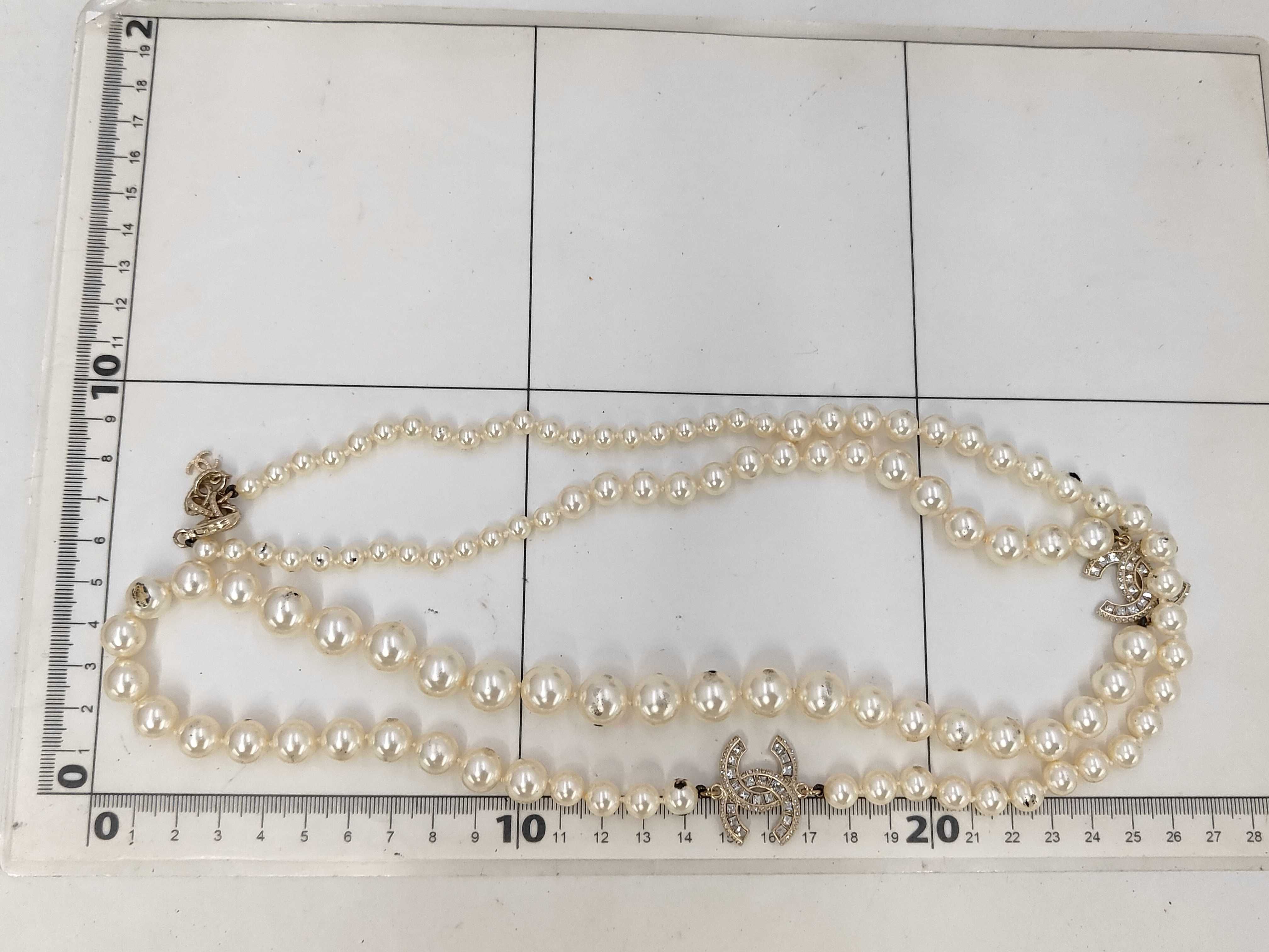 Faux Pearl Coco Mark Necklace A14B Necklace — view 8