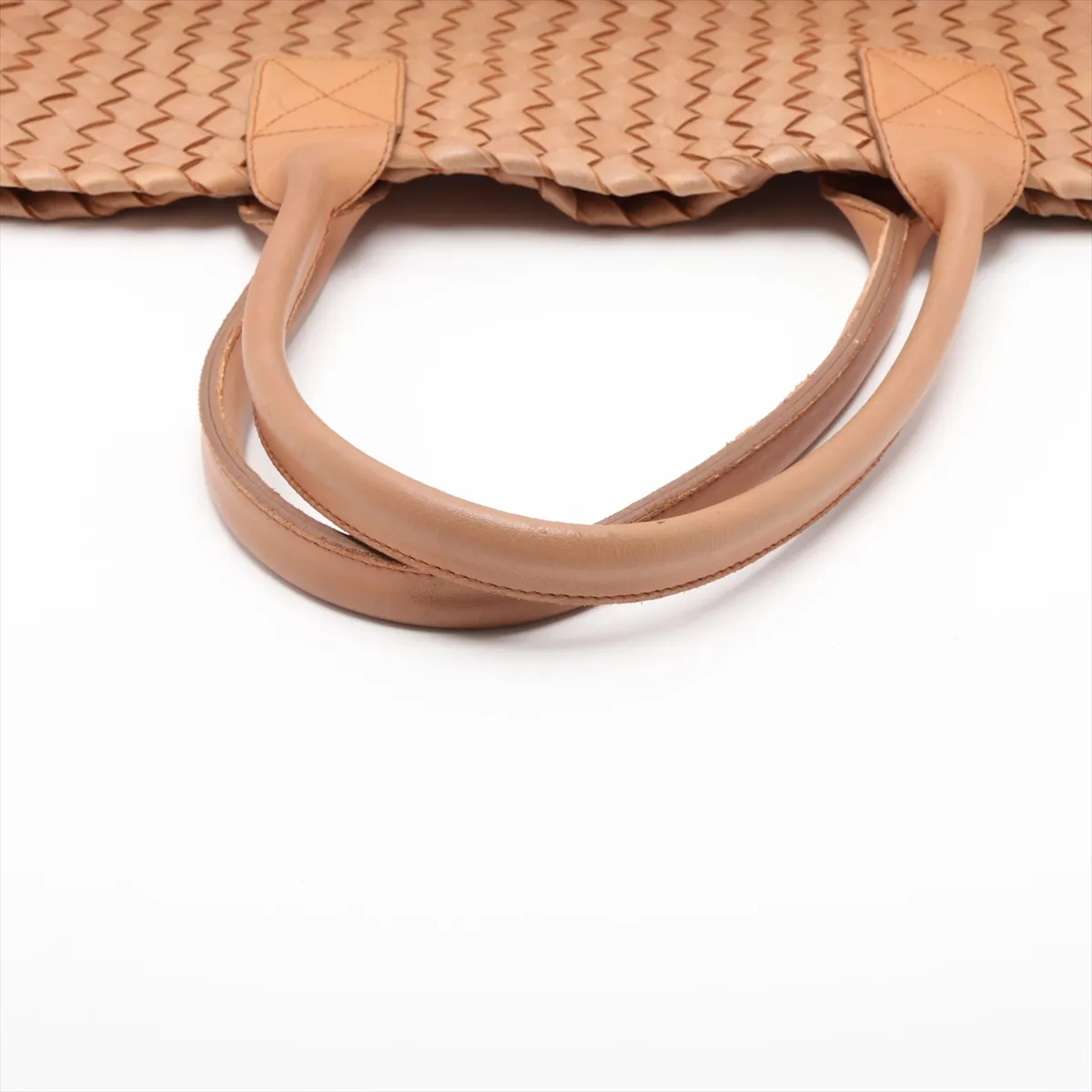 Intrecciato Cabas MM Leather Tote Bag, Beige — view 5