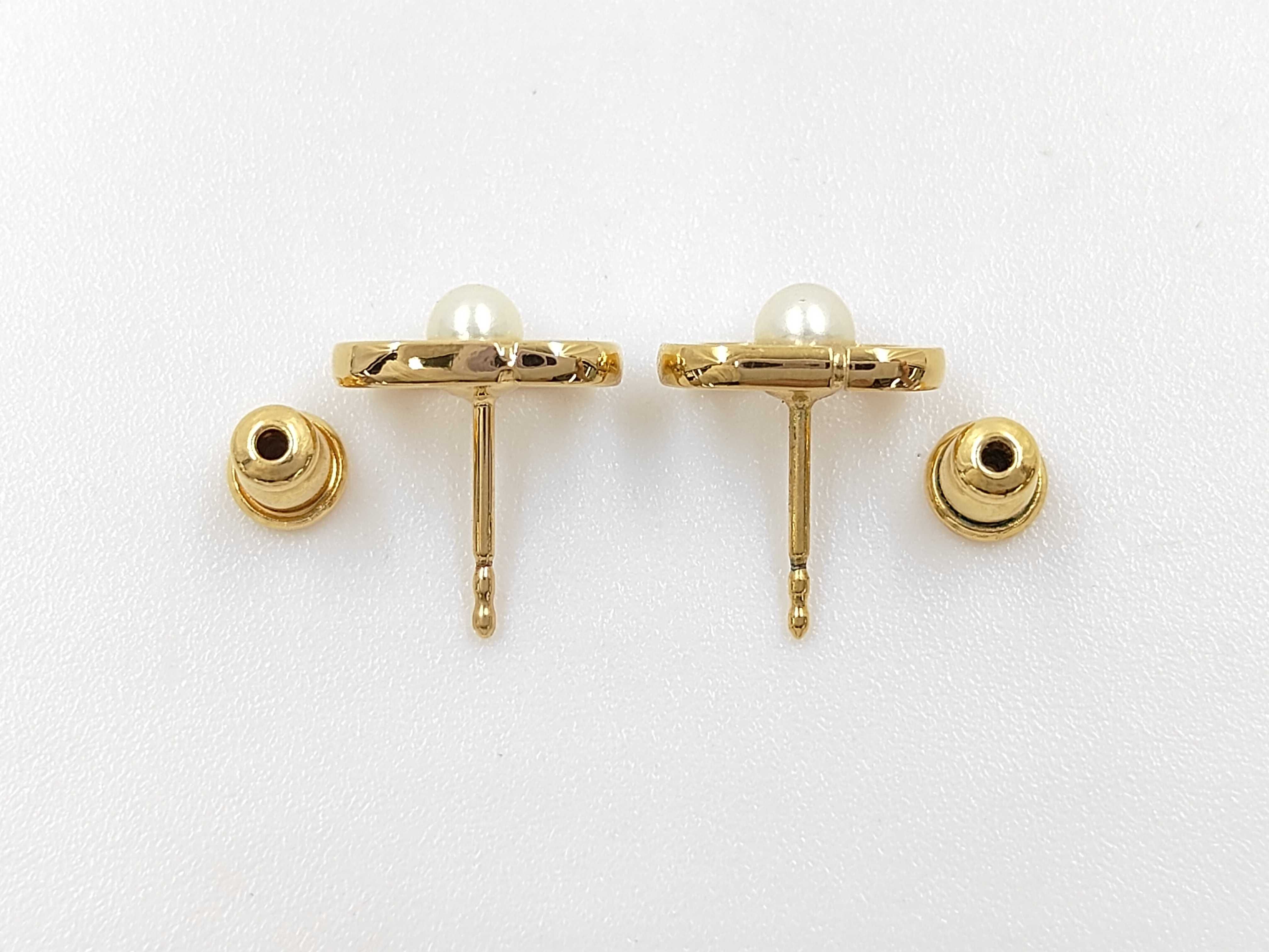 Earrings, Gold Diagram, Pearl, Box Set — view 3