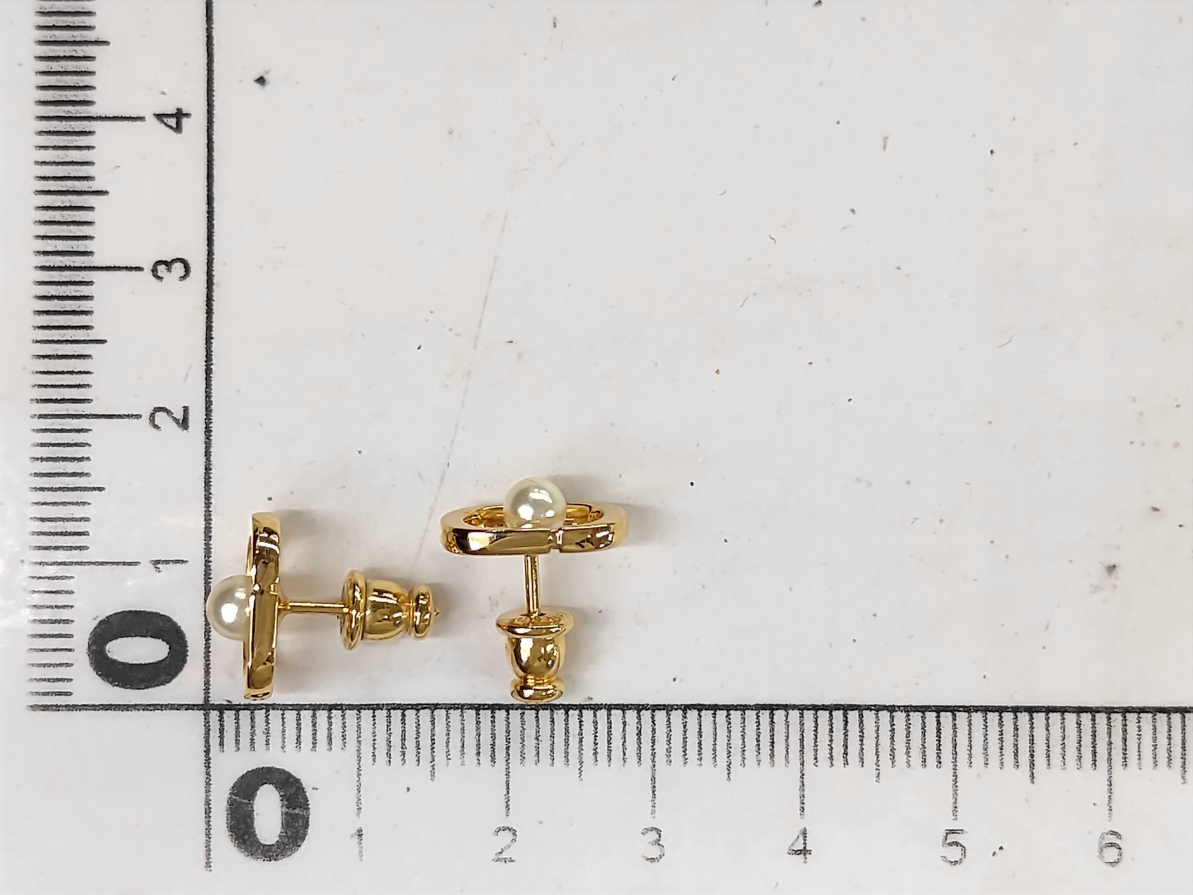 Earrings, Gold Diagram, Pearl, Box Set — view 6
