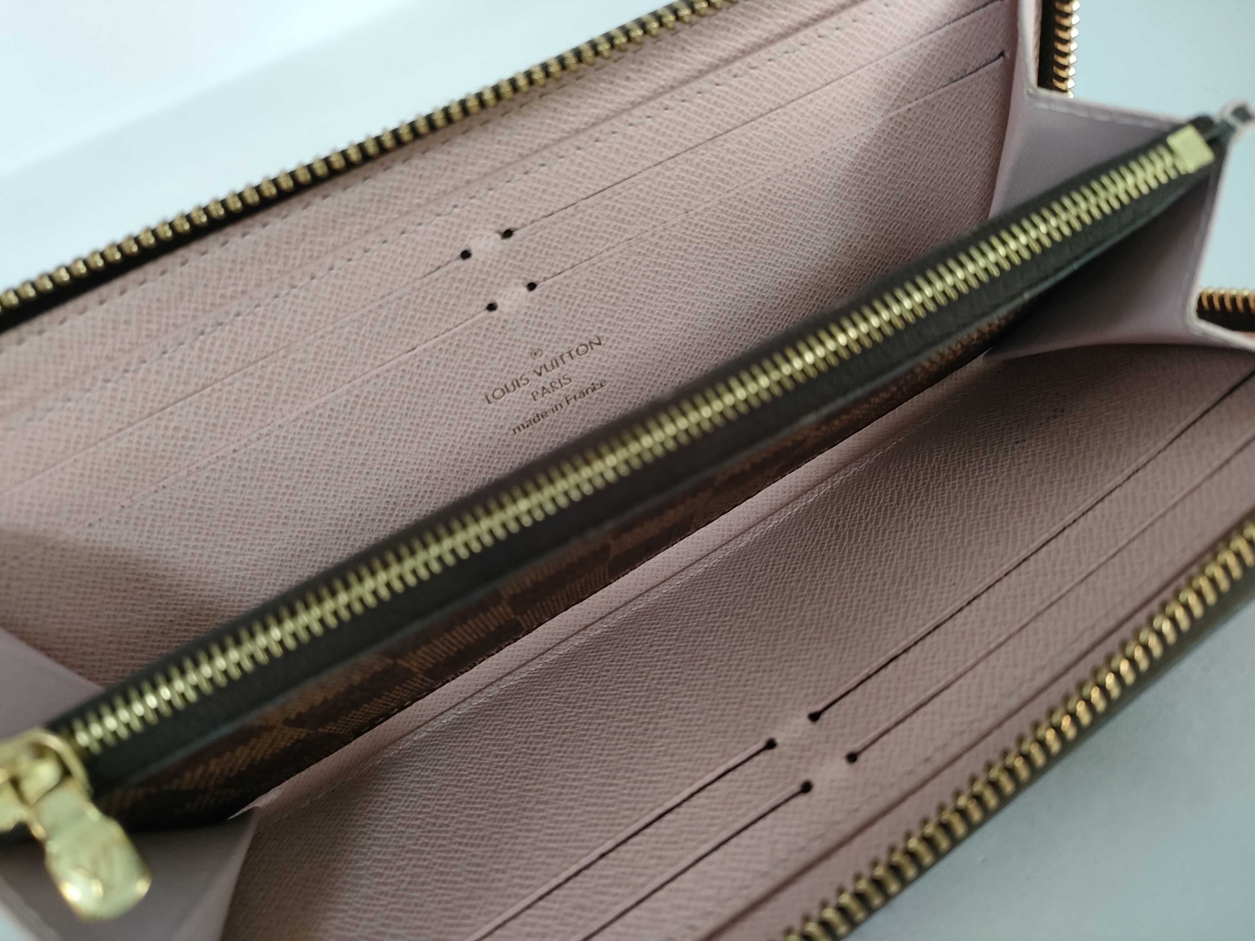 Damier Louis Vuitton Damier Portefeuille Clemence Rose IC Tag Gold Hardware SF0230 Wallet — view 8