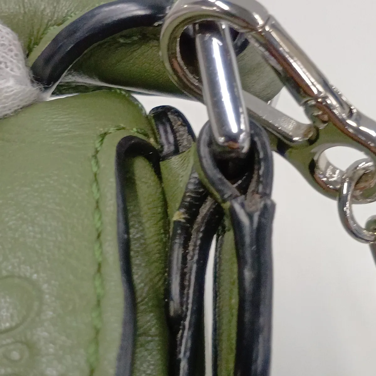 Nano Puzzle Leather 2-Way Shoulder Bag, Green — view 12