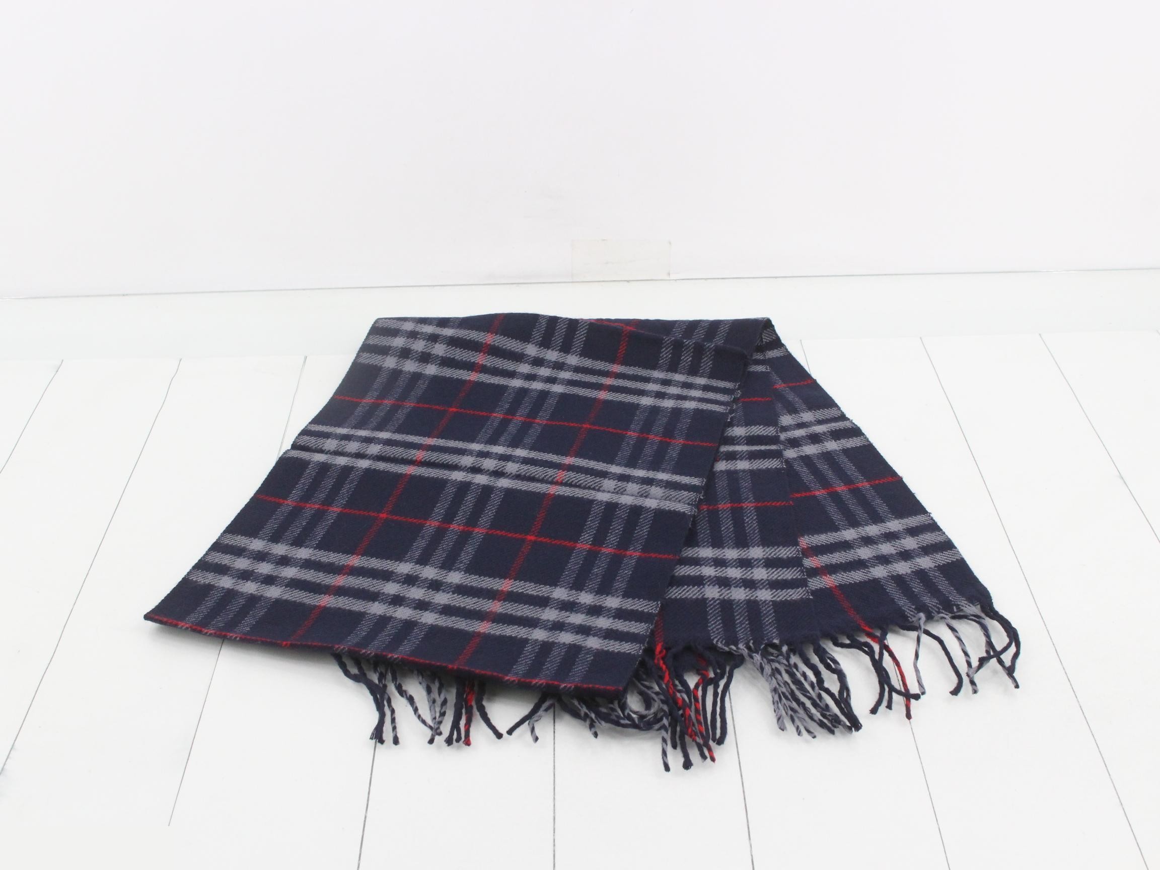 Nova Check Scarf - Navy — view 3