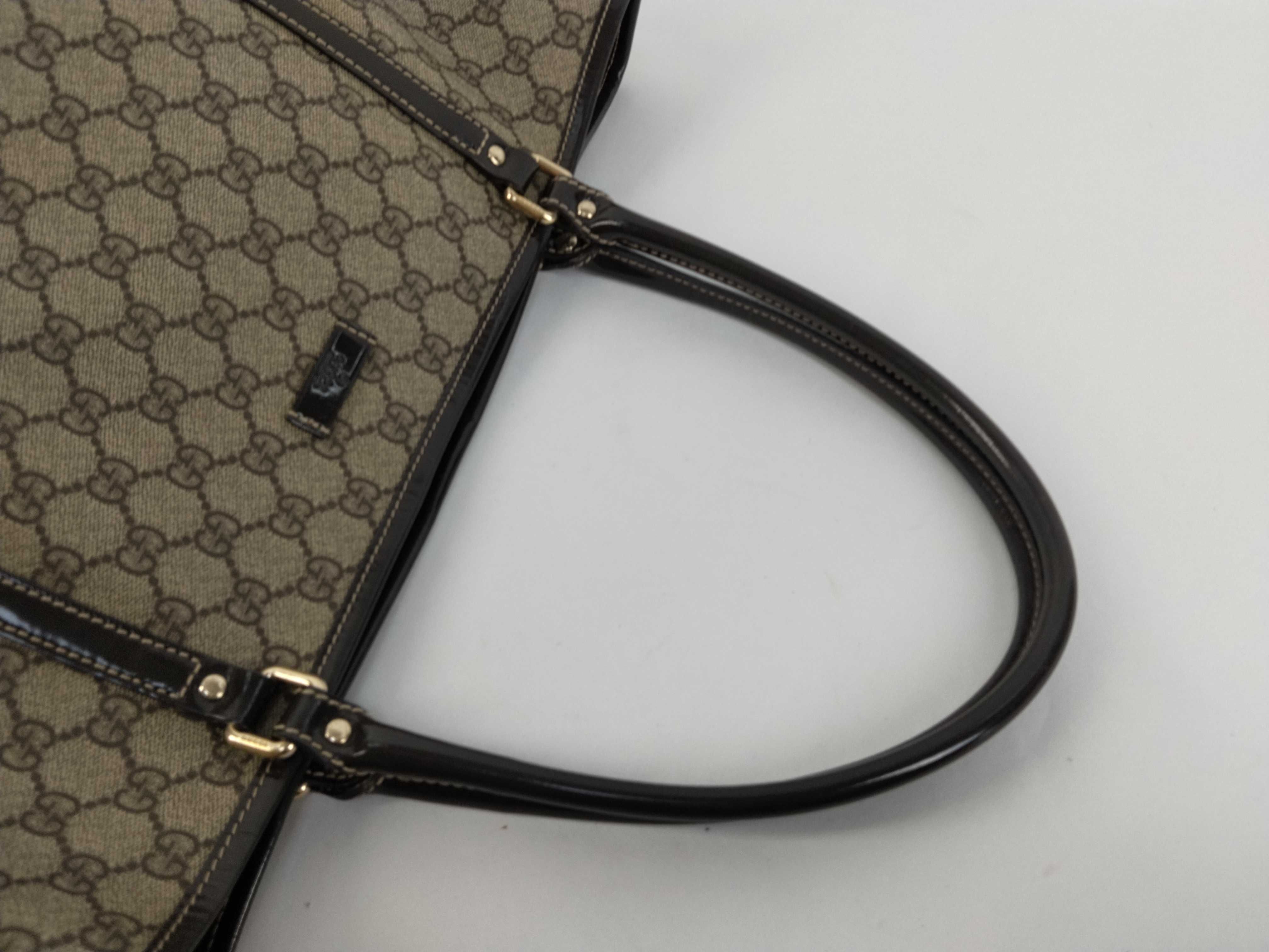 GG Supreme Tote Bag, PVC, Beige, 197953 524947 — view 3