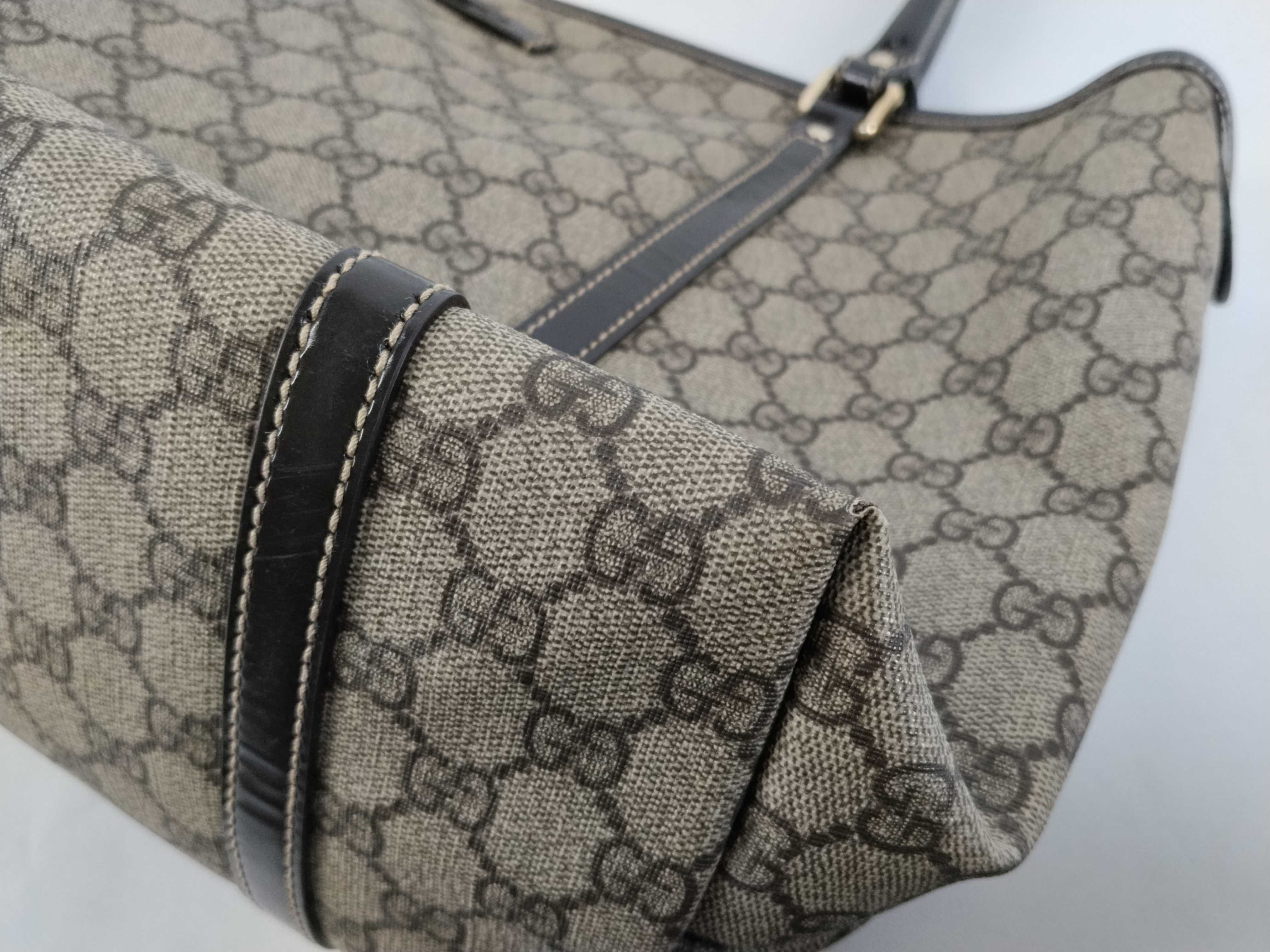 GG Supreme Tote Bag, PVC, Beige, 197953 524947 — view 6