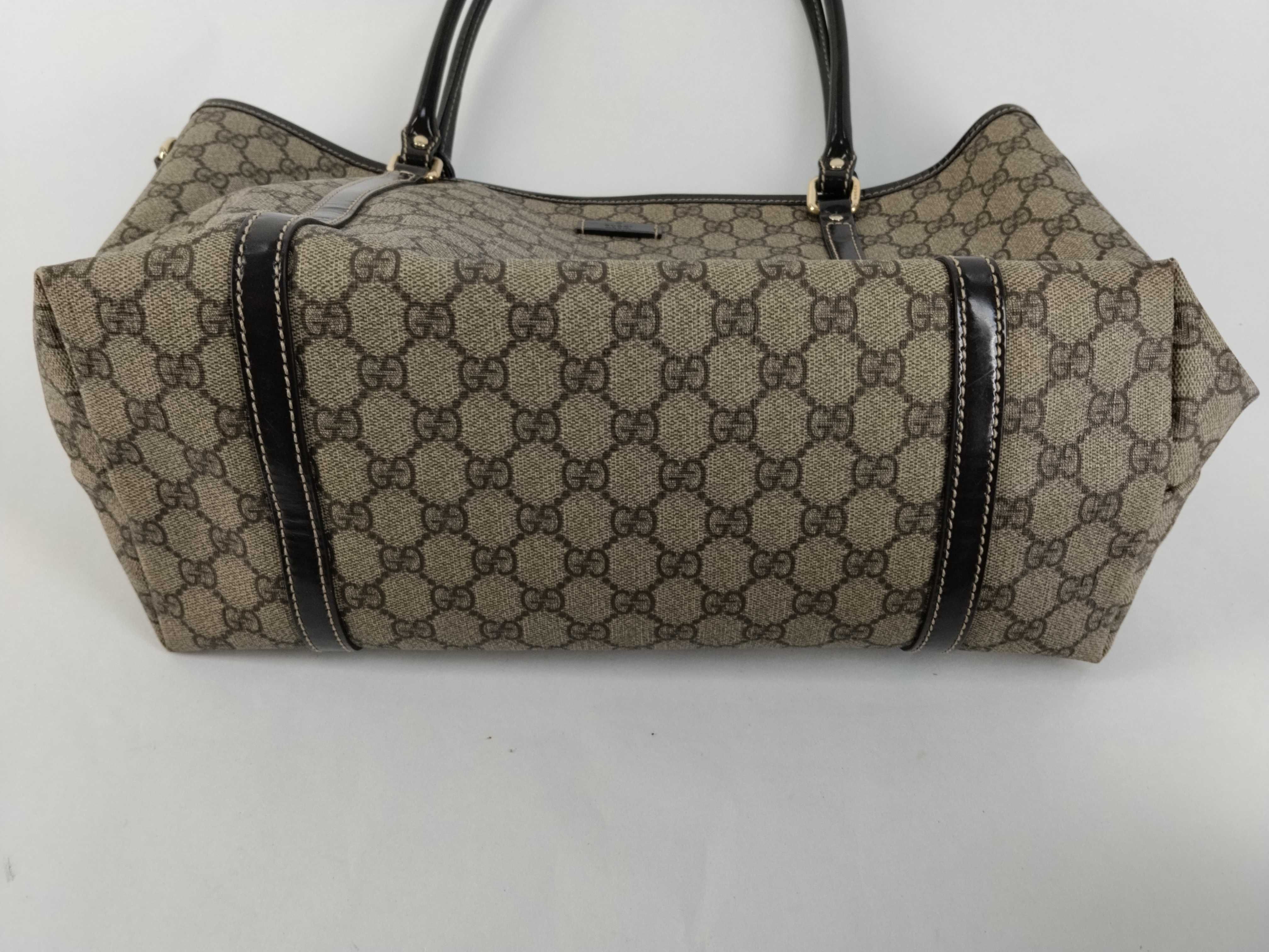 GG Supreme Tote Bag, PVC, Beige, 197953 524947 — view 7