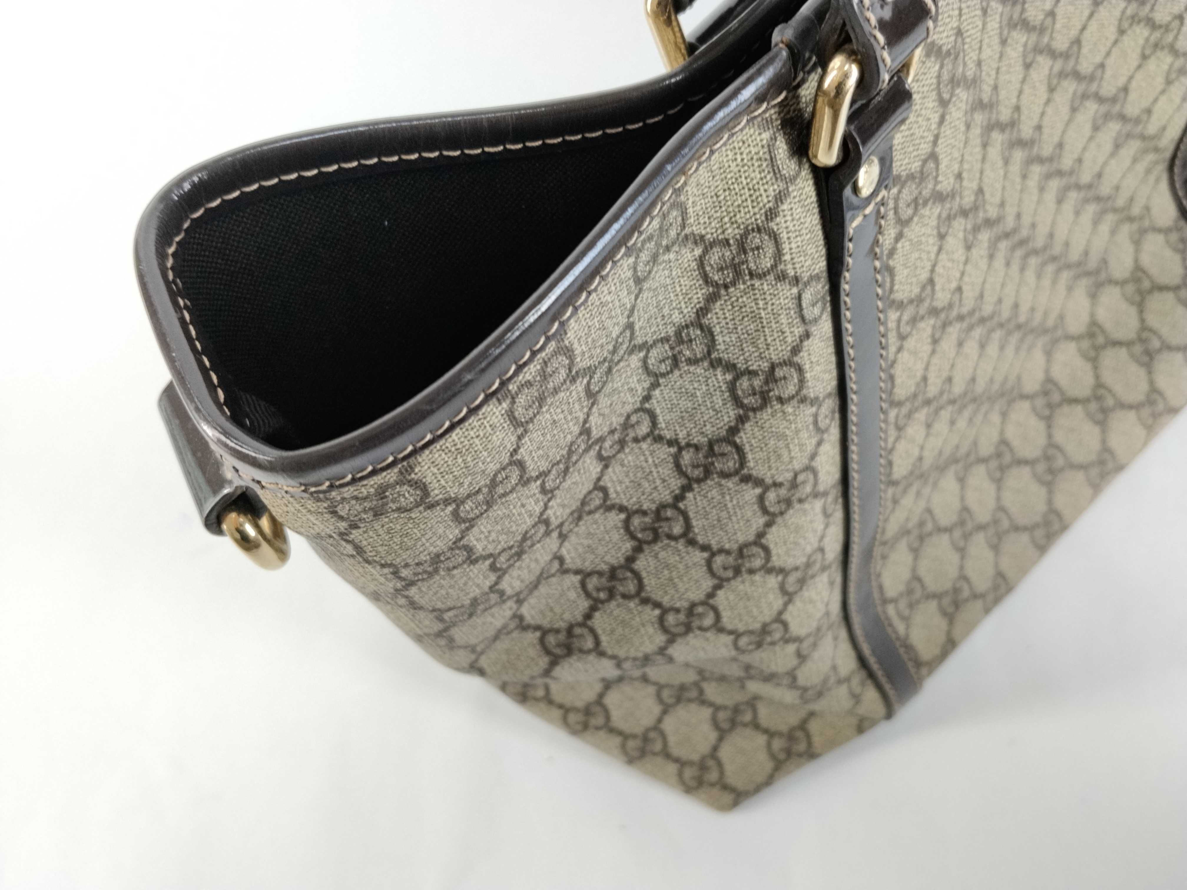 GG Supreme Tote Bag, PVC, Beige, 197953 524947 — view 8