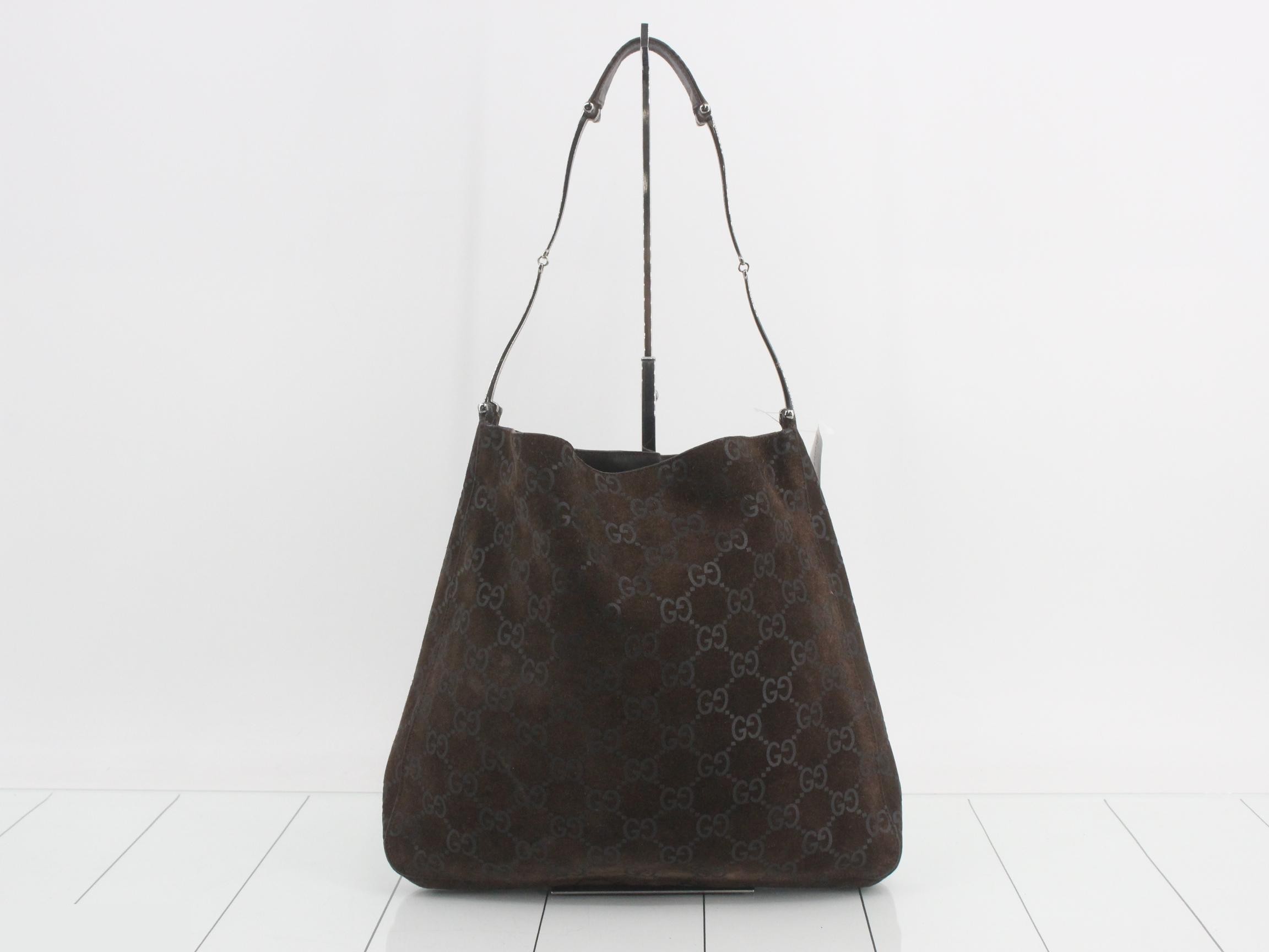GG Suede Horsebit Shoulder Bag — view 2