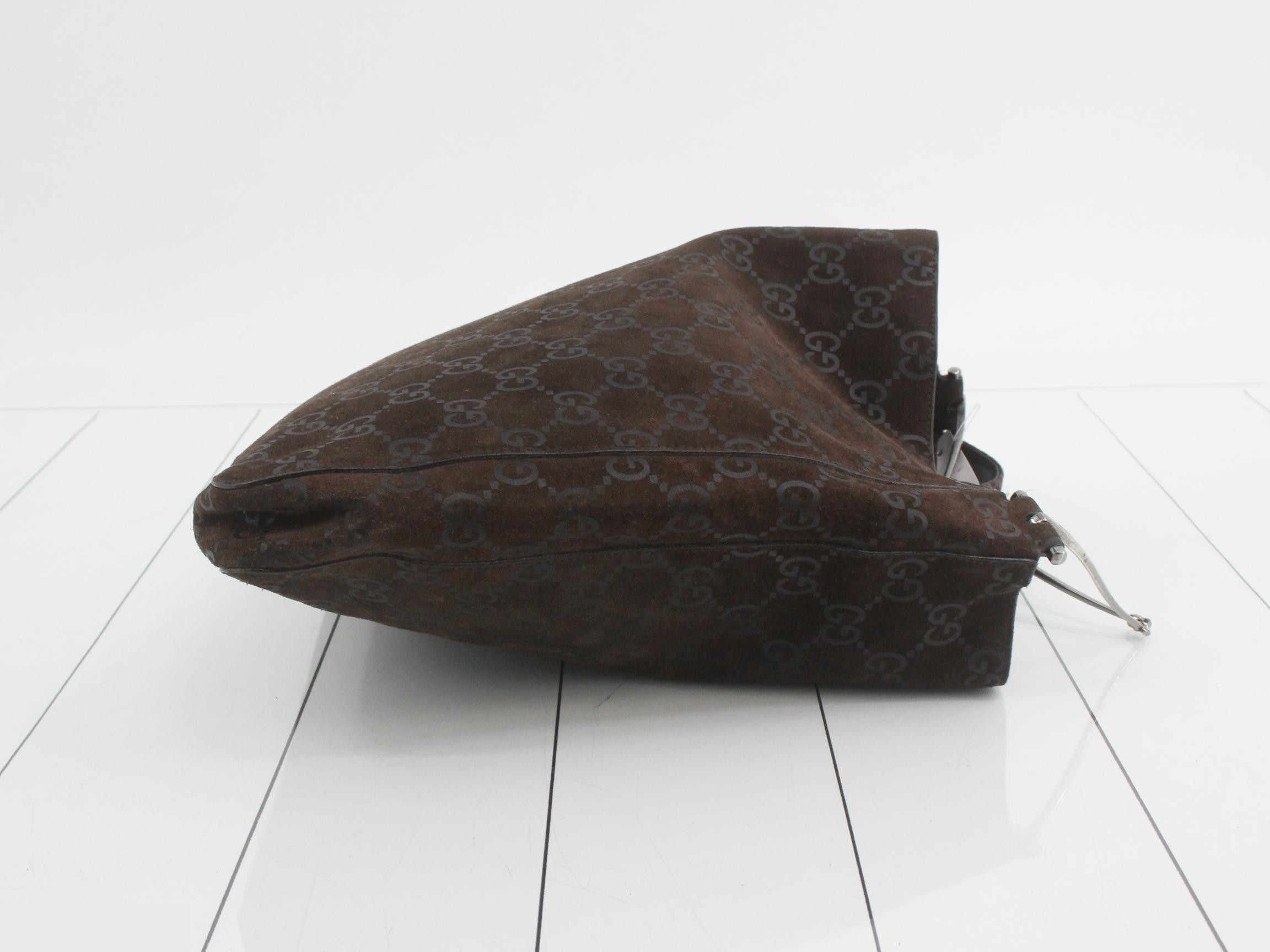 GG Suede Horsebit Shoulder Bag — view 3