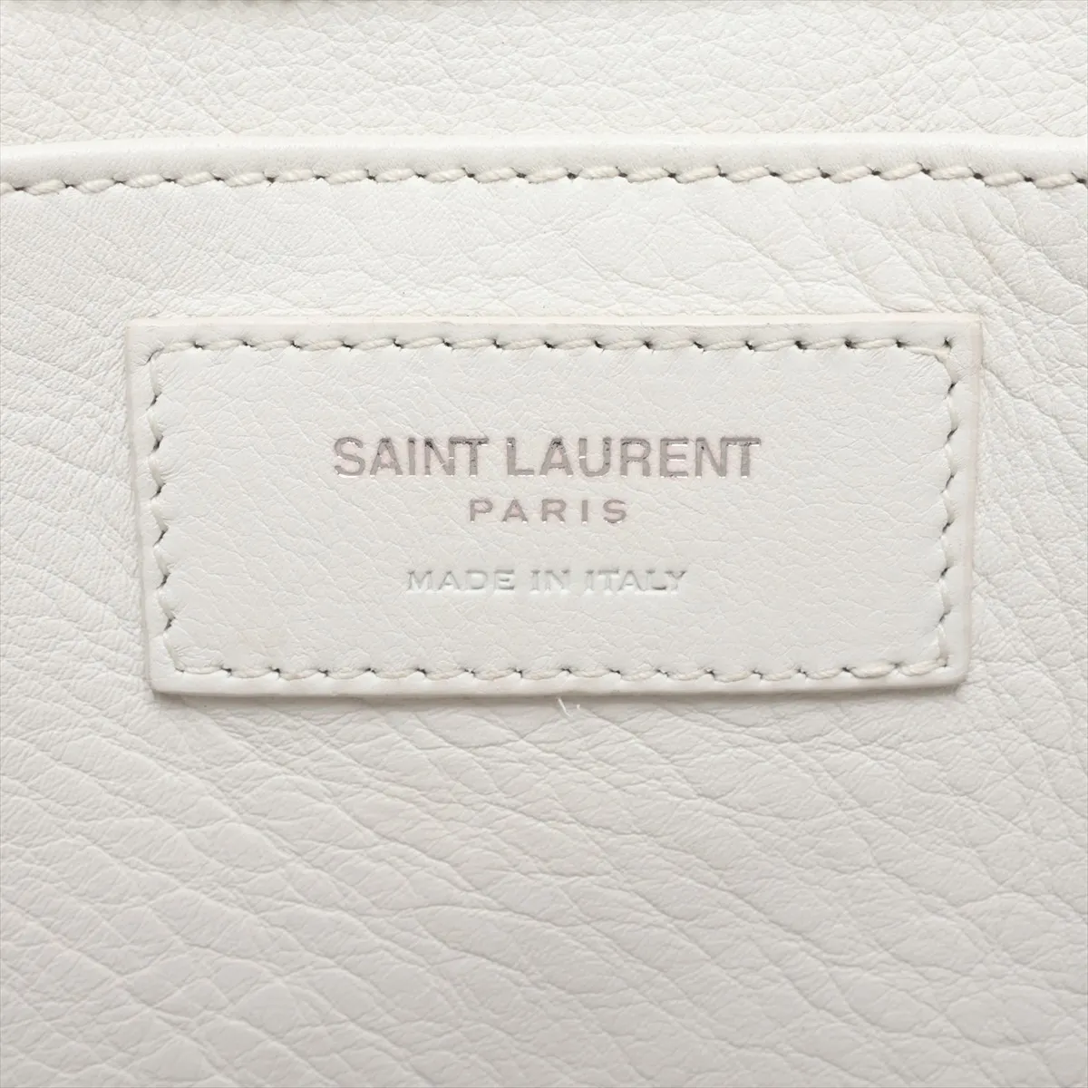 Downtown Cabas 436834 Leather x Crocodile Embossed 2-Way Handbag White — view 10