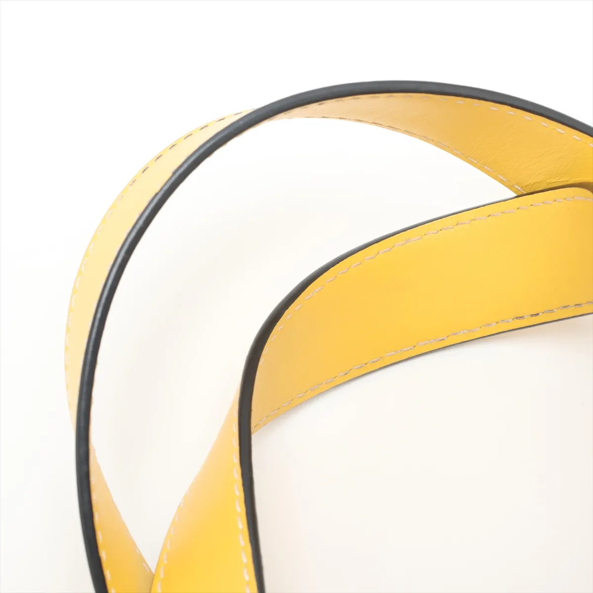 Basket Small Raffia Tote Bag Beige x Yellow — view 10