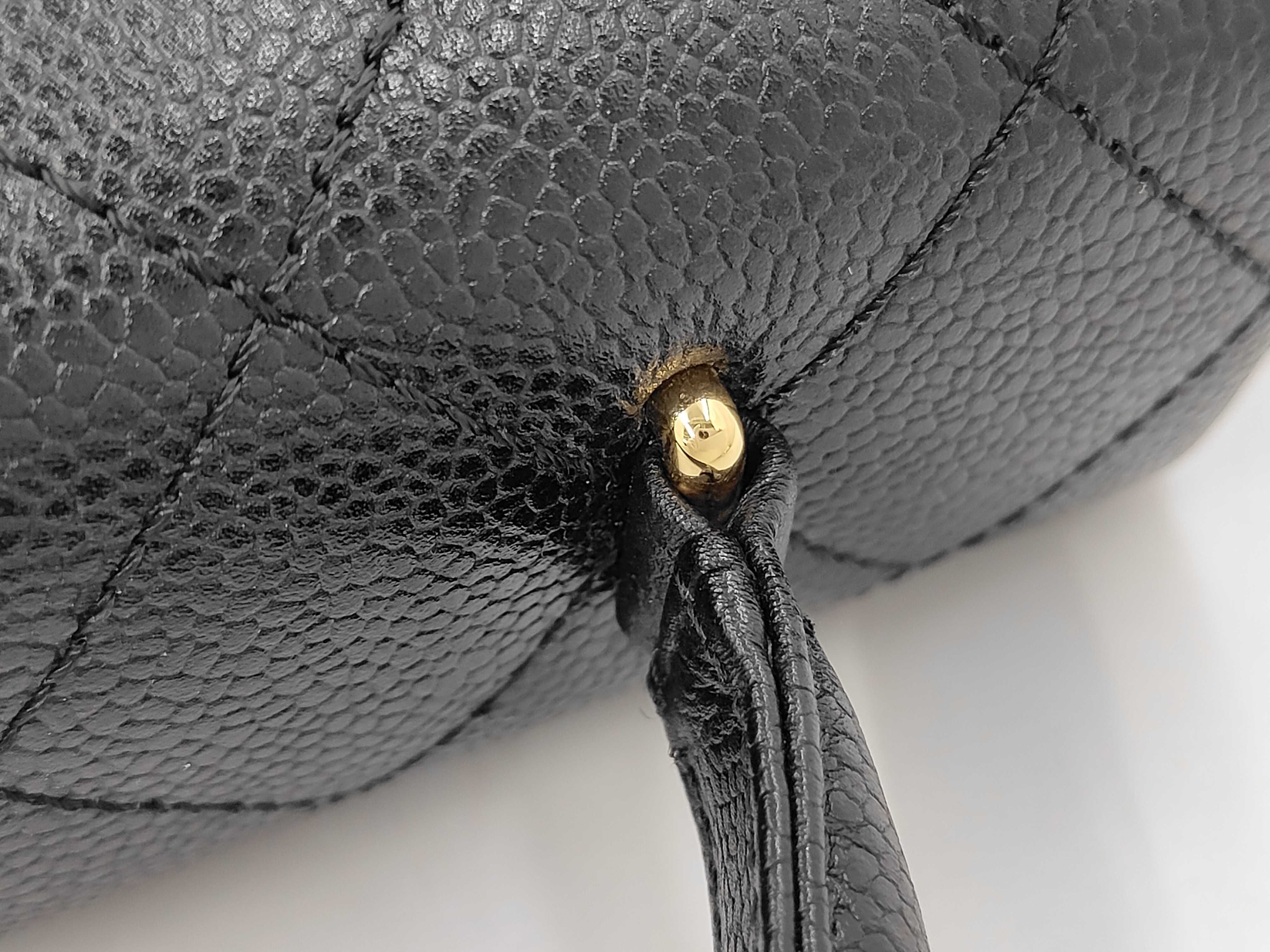 Caviar Skin Top Handle Handbag — view 5