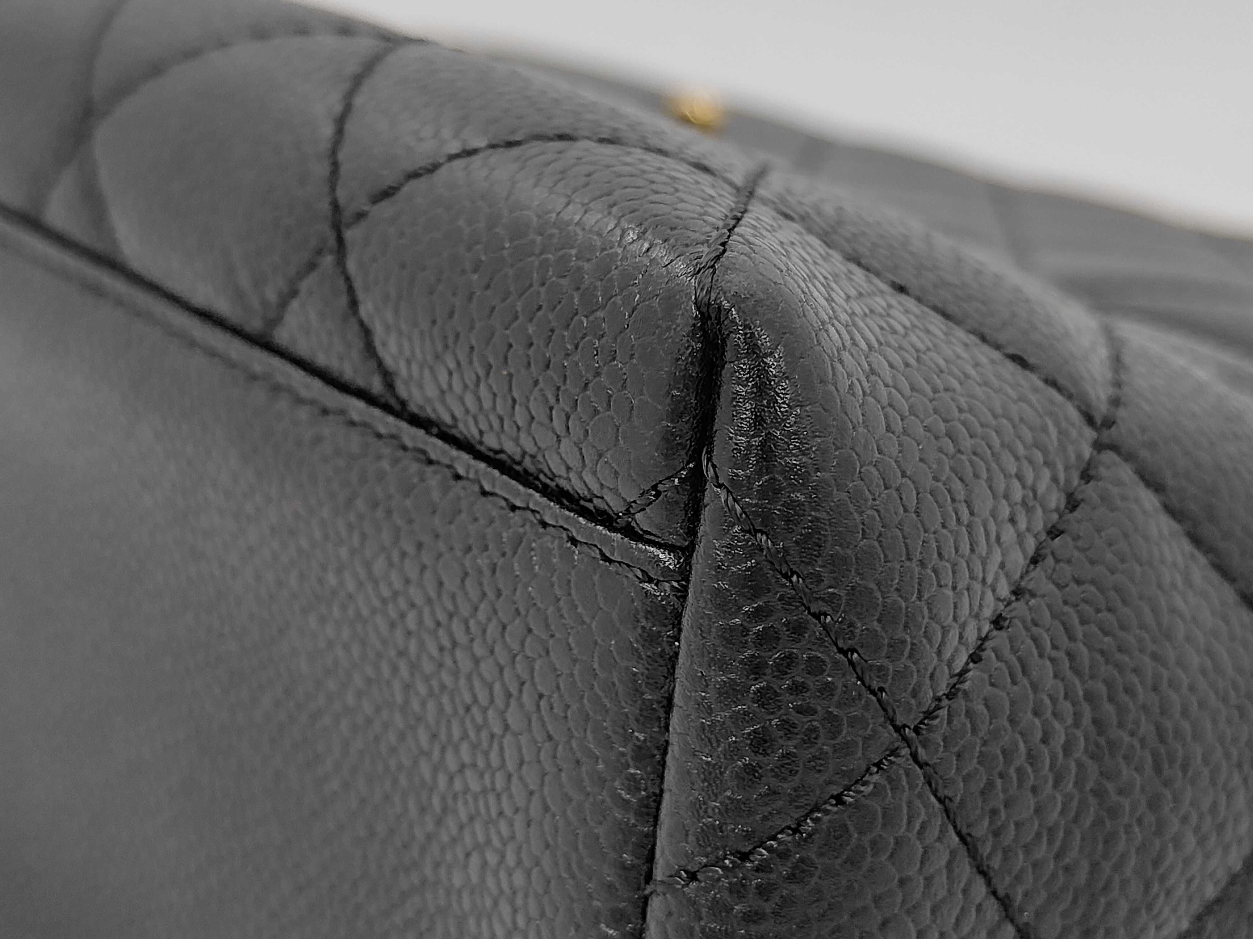 Caviar Skin Top Handle Handbag — view 7