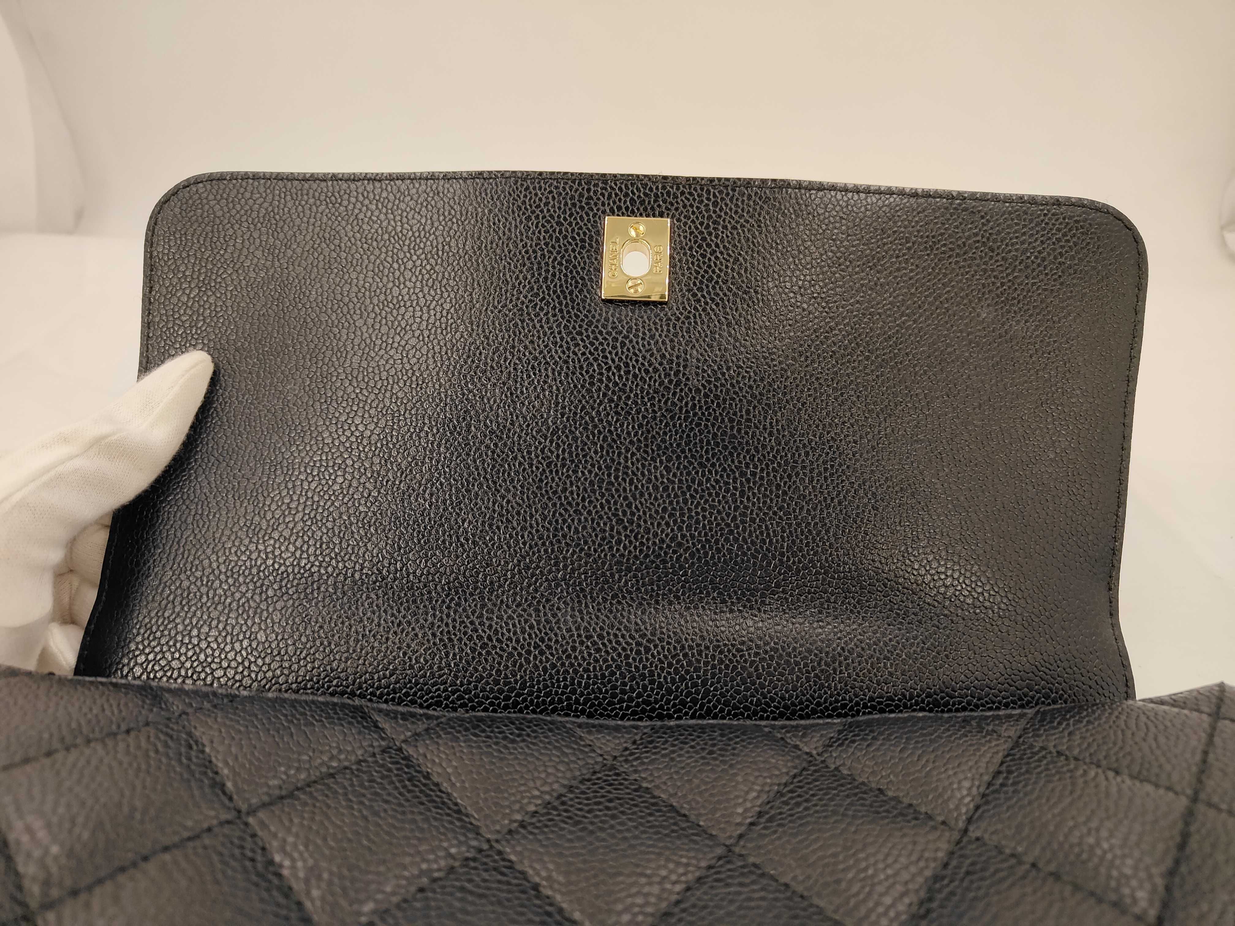 Caviar Skin Top Handle Handbag — view 8