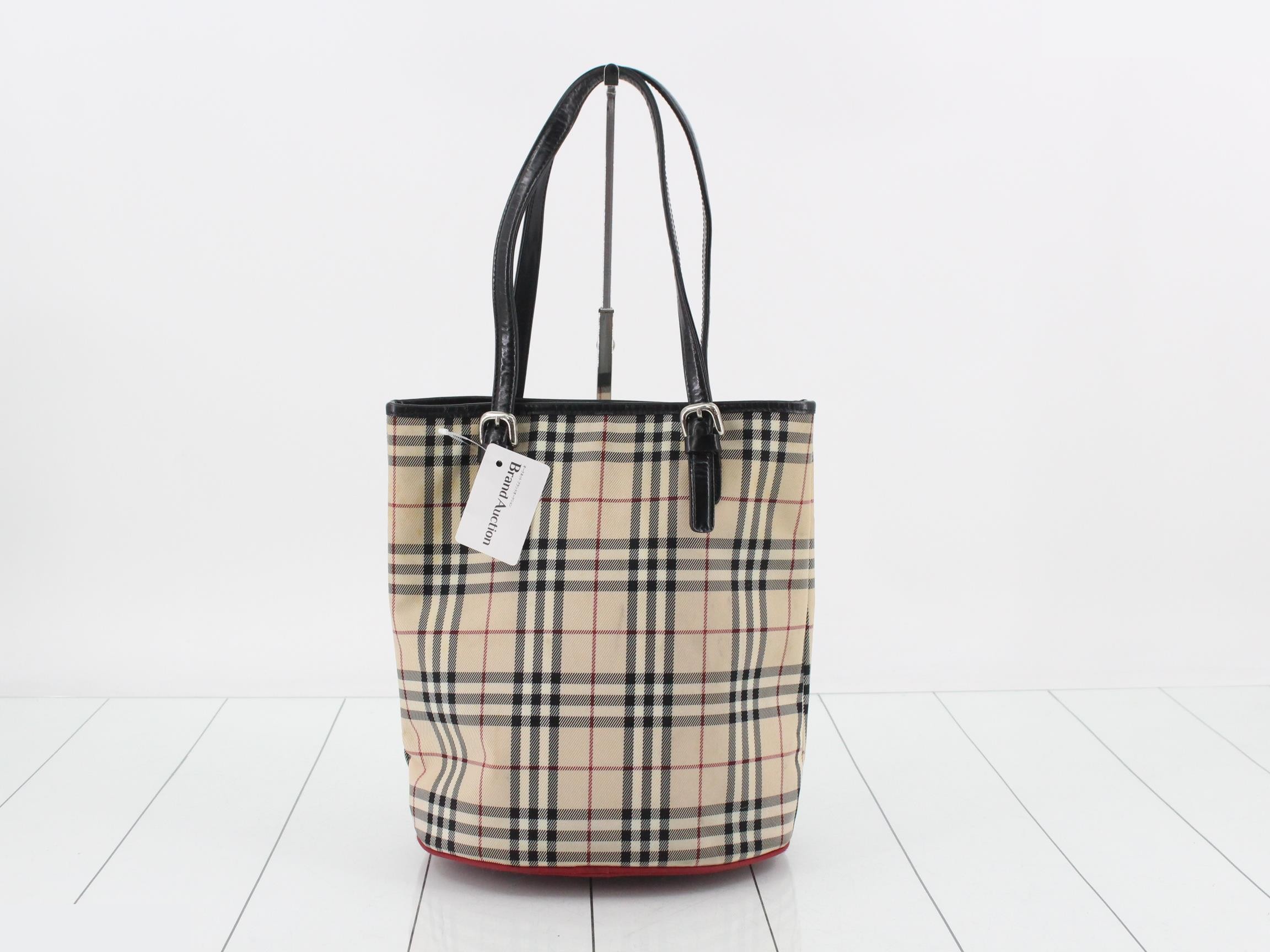 Blue Label Nova Check Bucket Tote Bag — view 2