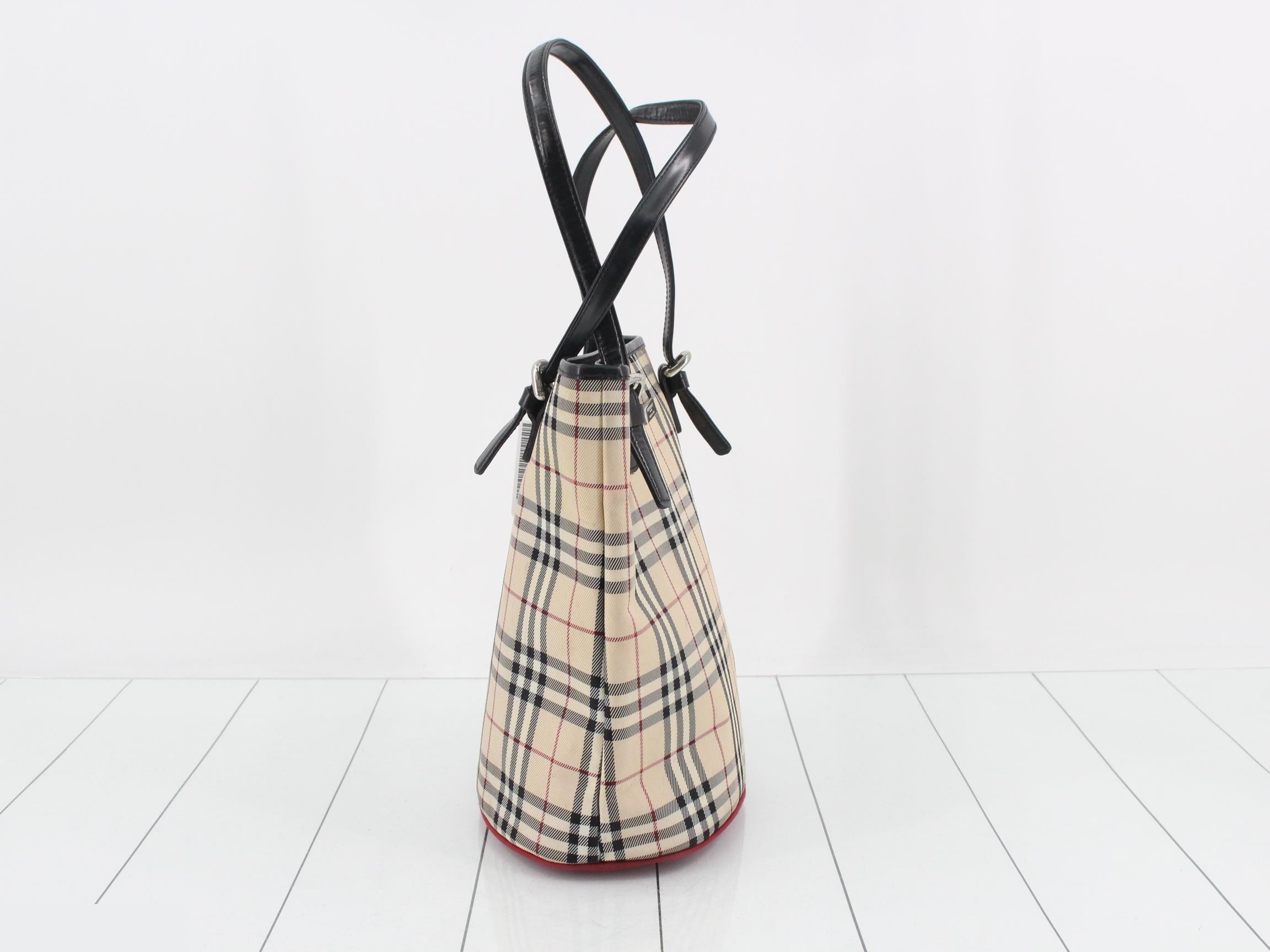 Blue Label Nova Check Bucket Tote Bag — view 4