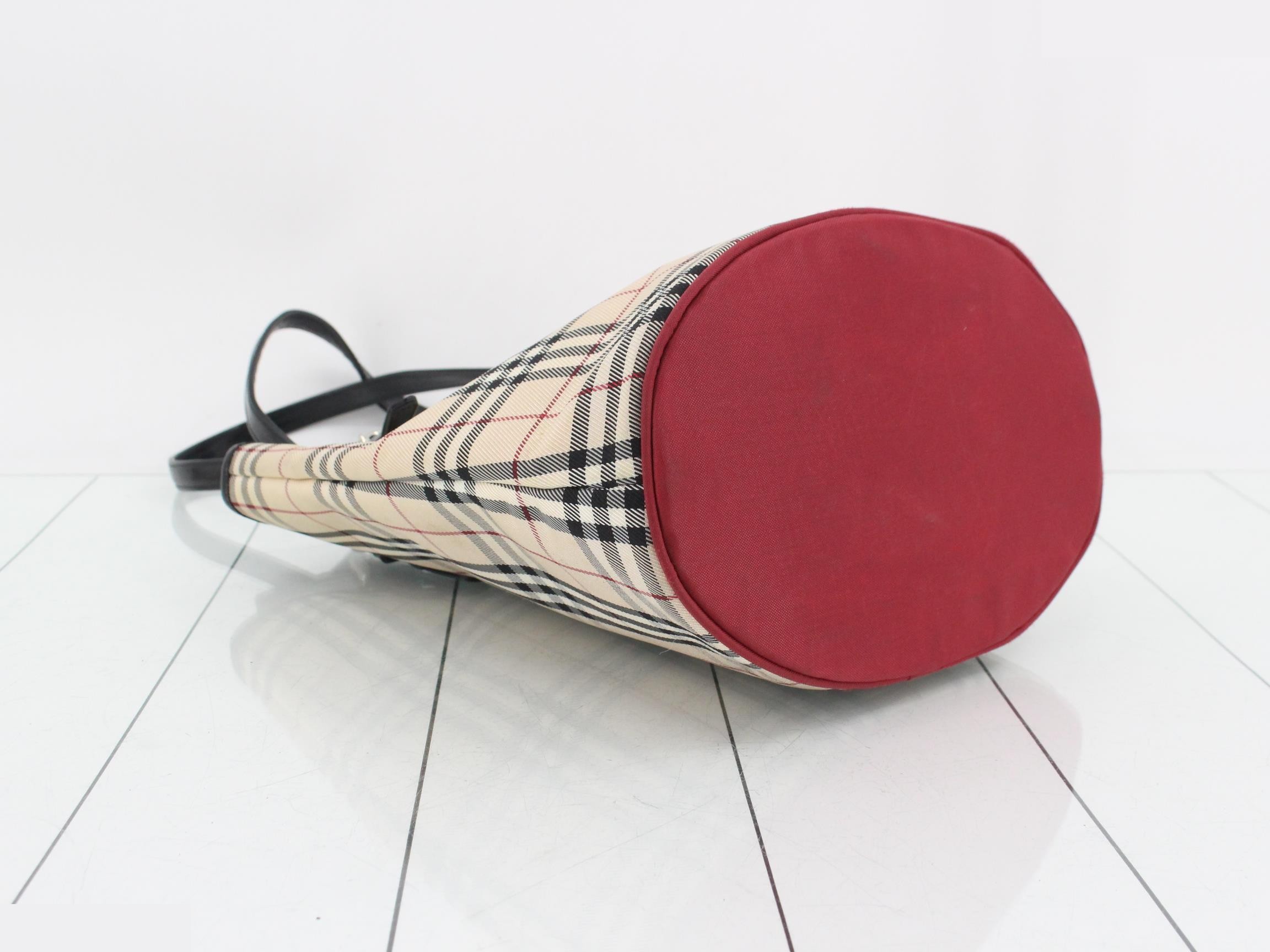 Blue Label Nova Check Bucket Tote Bag — view 5