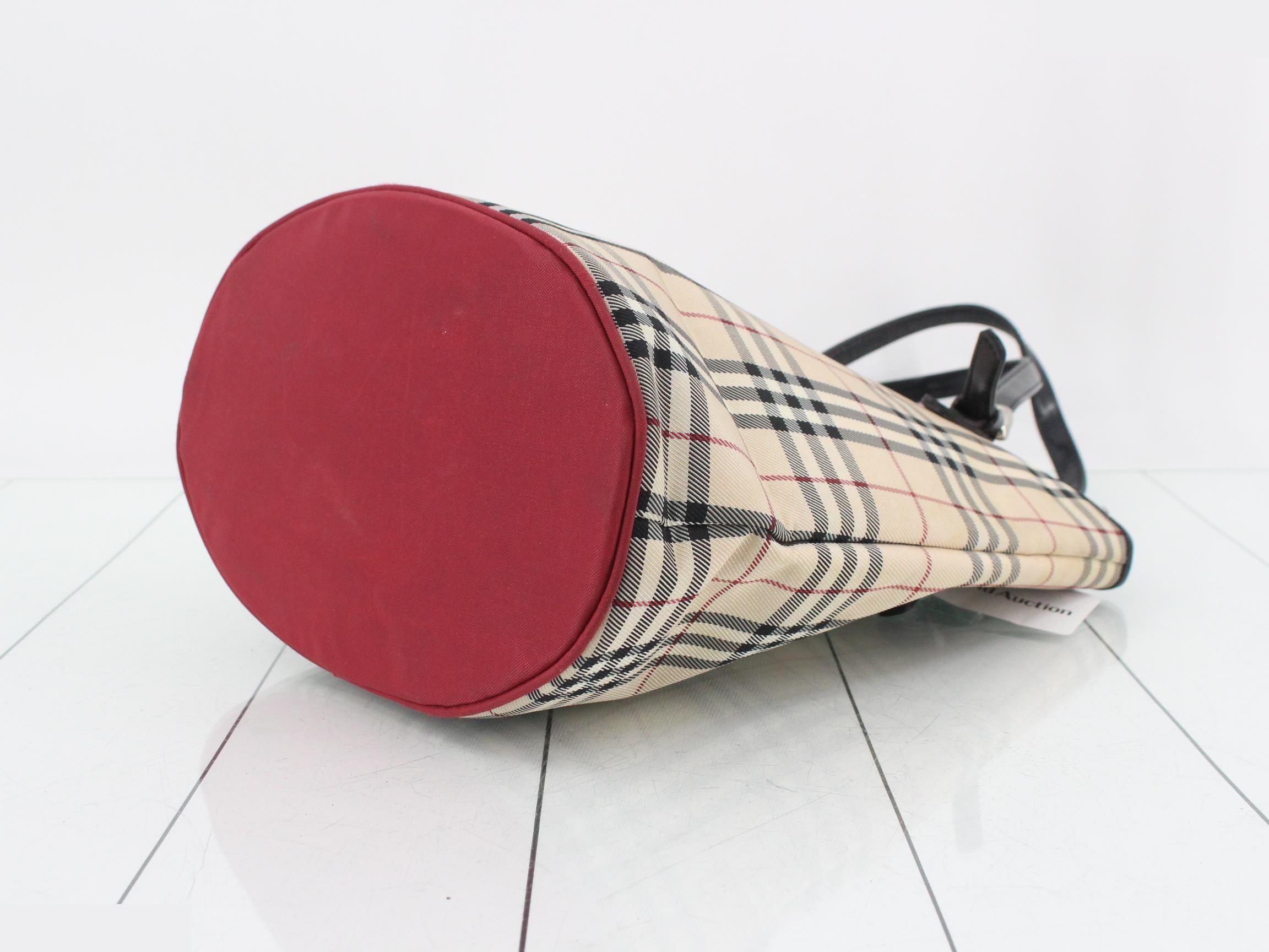 Blue Label Nova Check Bucket Tote Bag — view 6