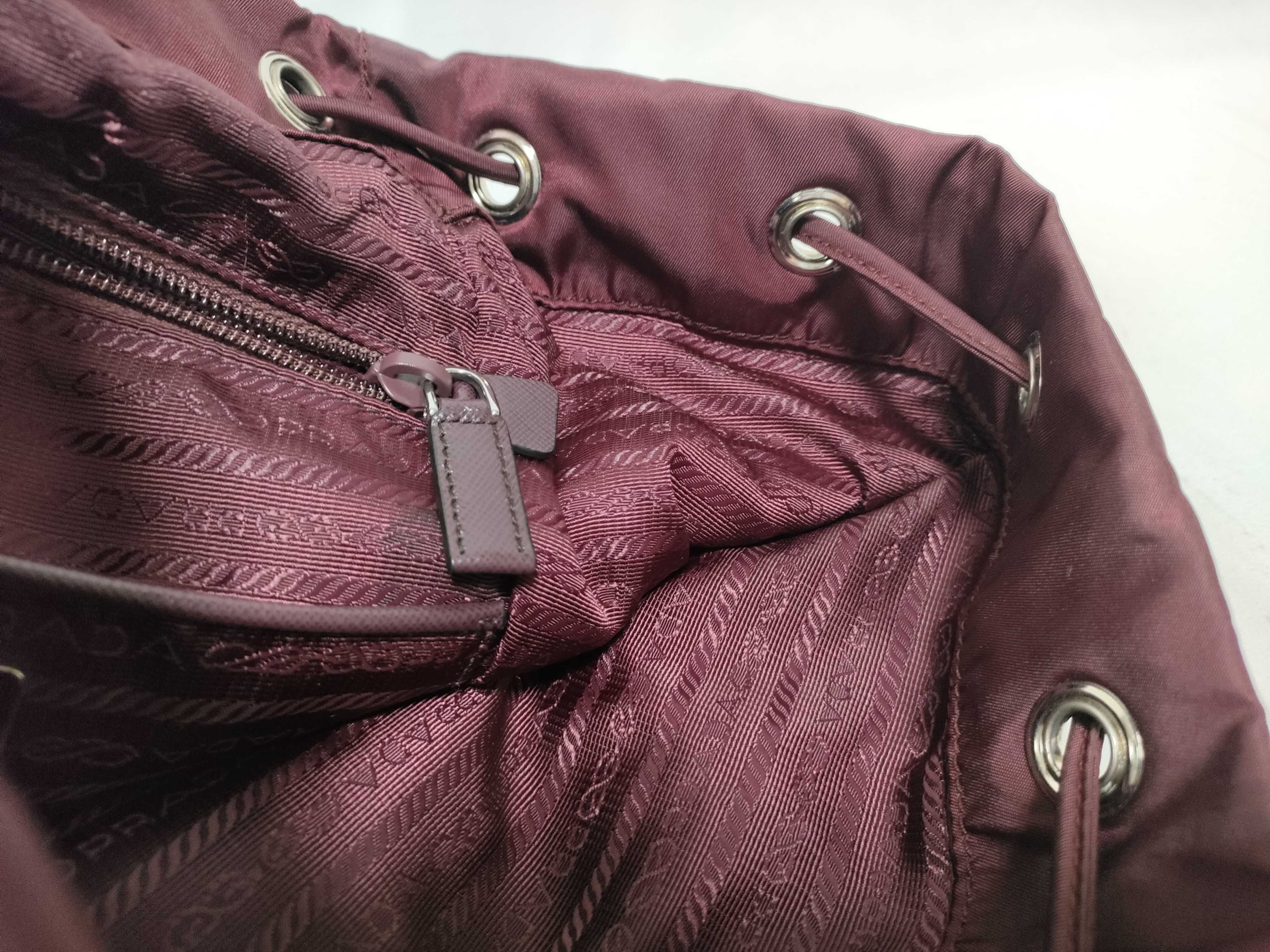 (Prada) Current Model Saffiano Nylon Backpack — view 13