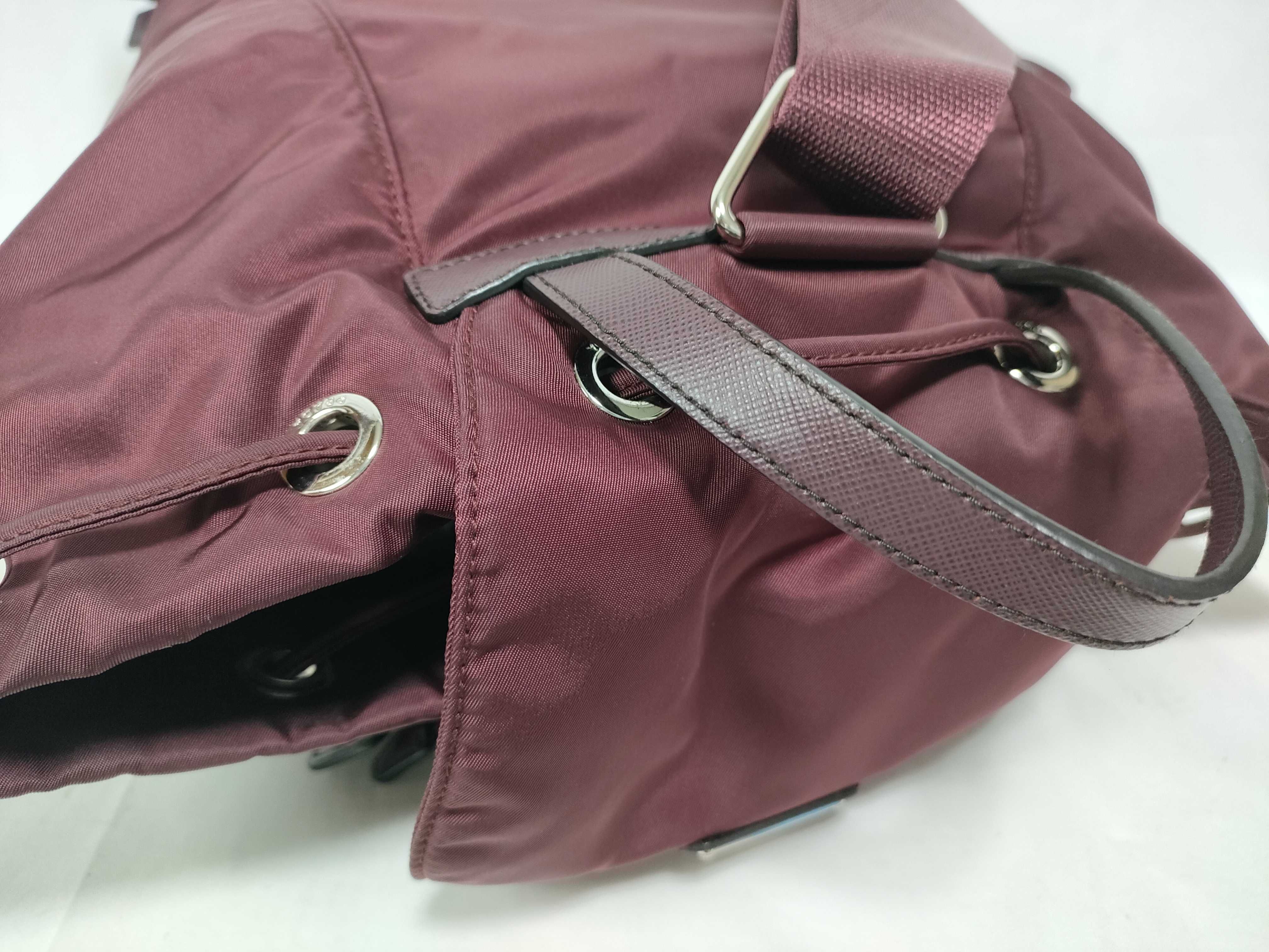 (Prada) Current Model Saffiano Nylon Backpack — view 10