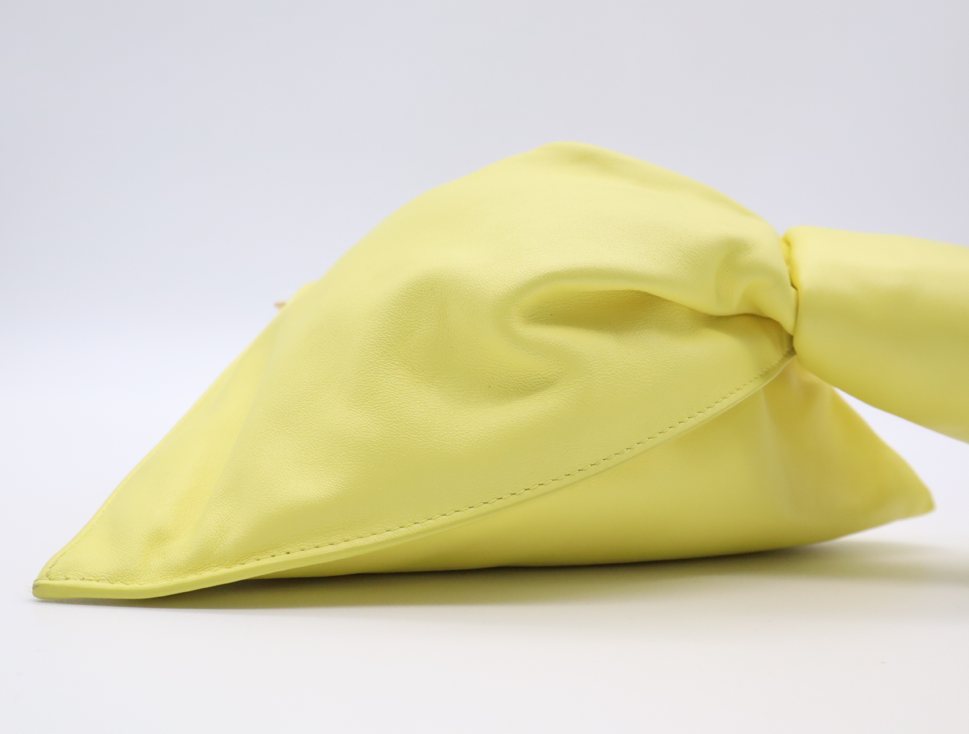 652001 VCP40 Leather Mini The Twist Yellow Handbag — view 5