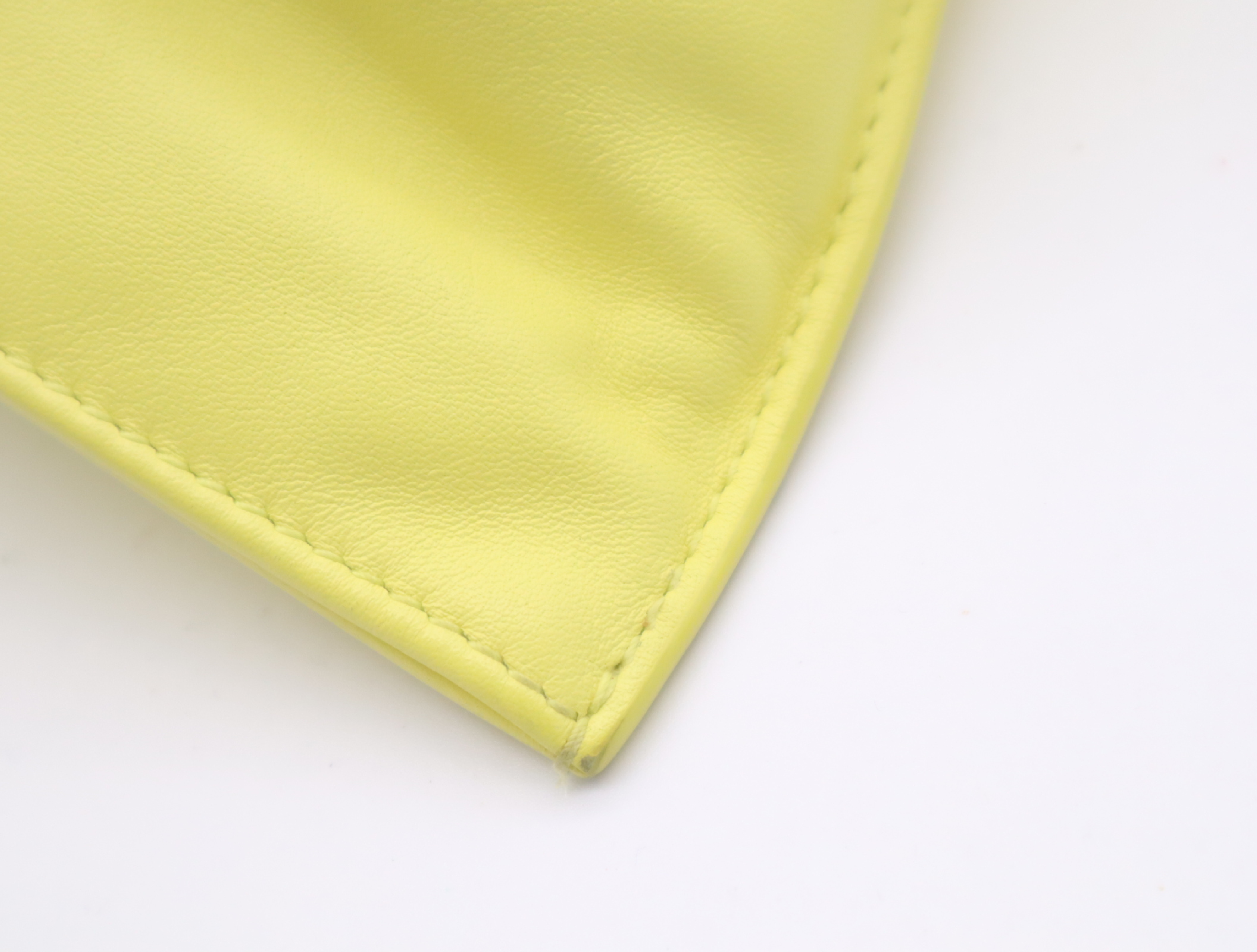 652001 VCP40 Leather Mini The Twist Yellow Handbag — view 7