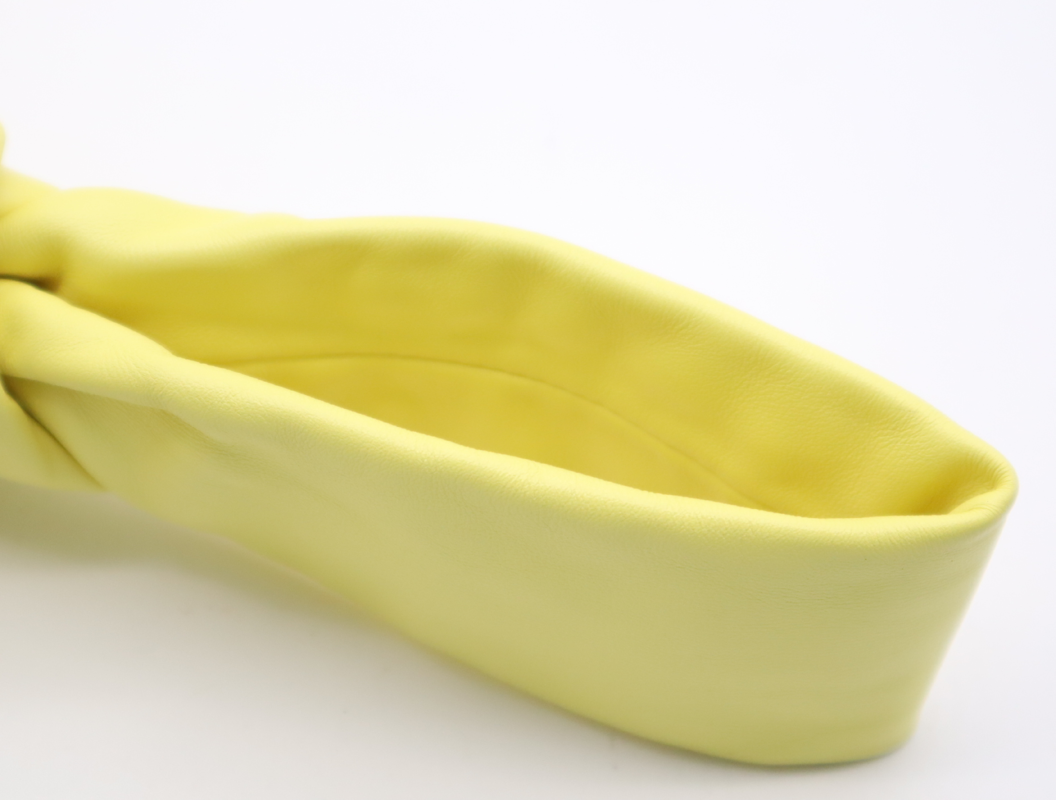 652001 VCP40 Leather Mini The Twist Yellow Handbag — view 10