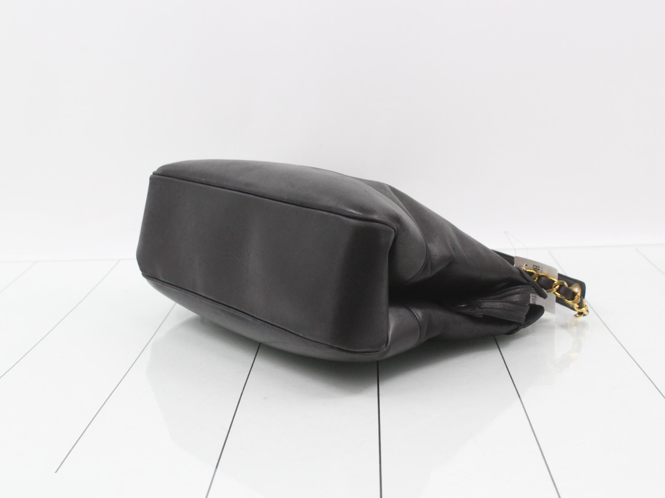 Lambskin chain tote bag, unit #1 — view 6