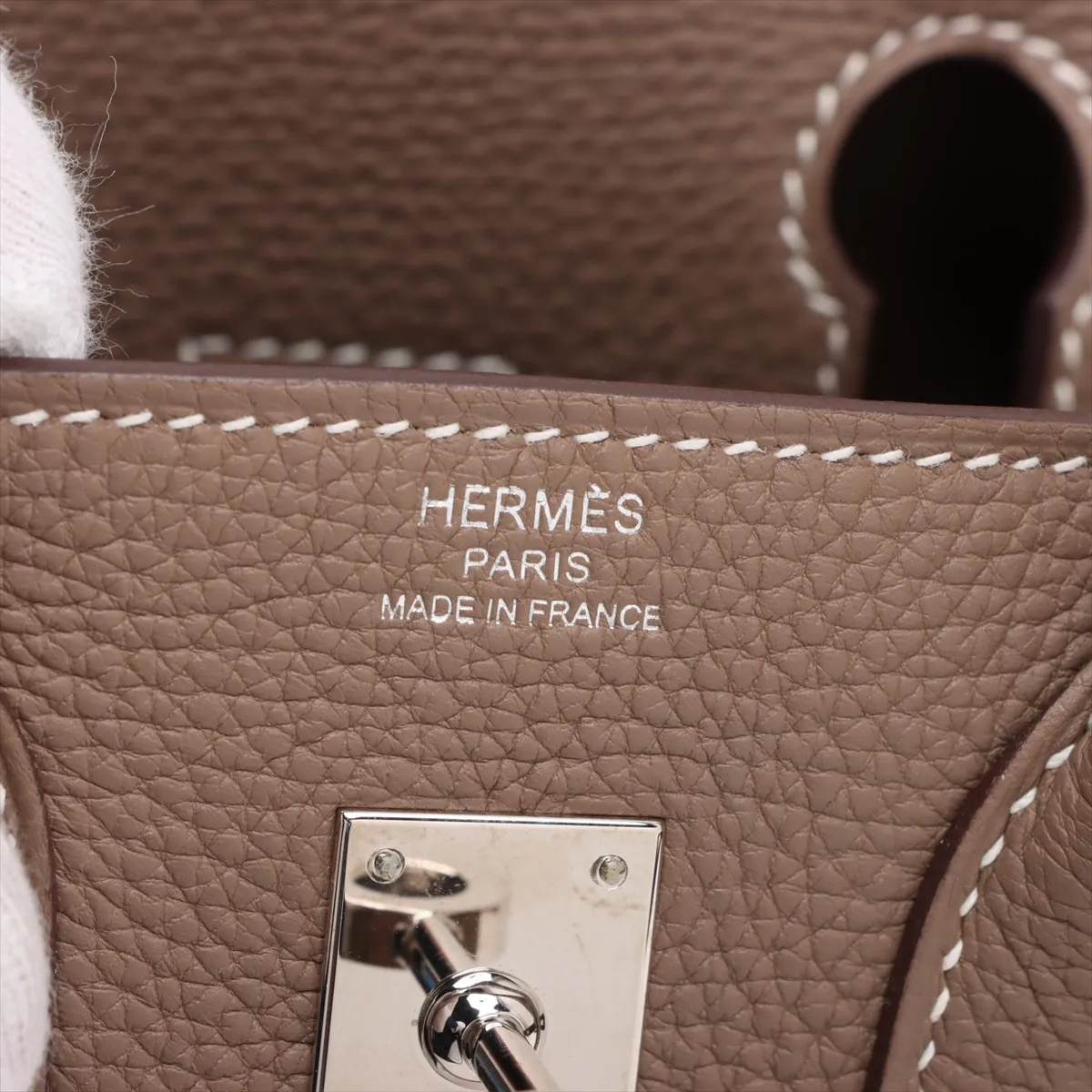 [Individually wrapped] Hermes Birkin 25 LeTourne Togo Etoupe Silver hardware Y:2020 — view 10
