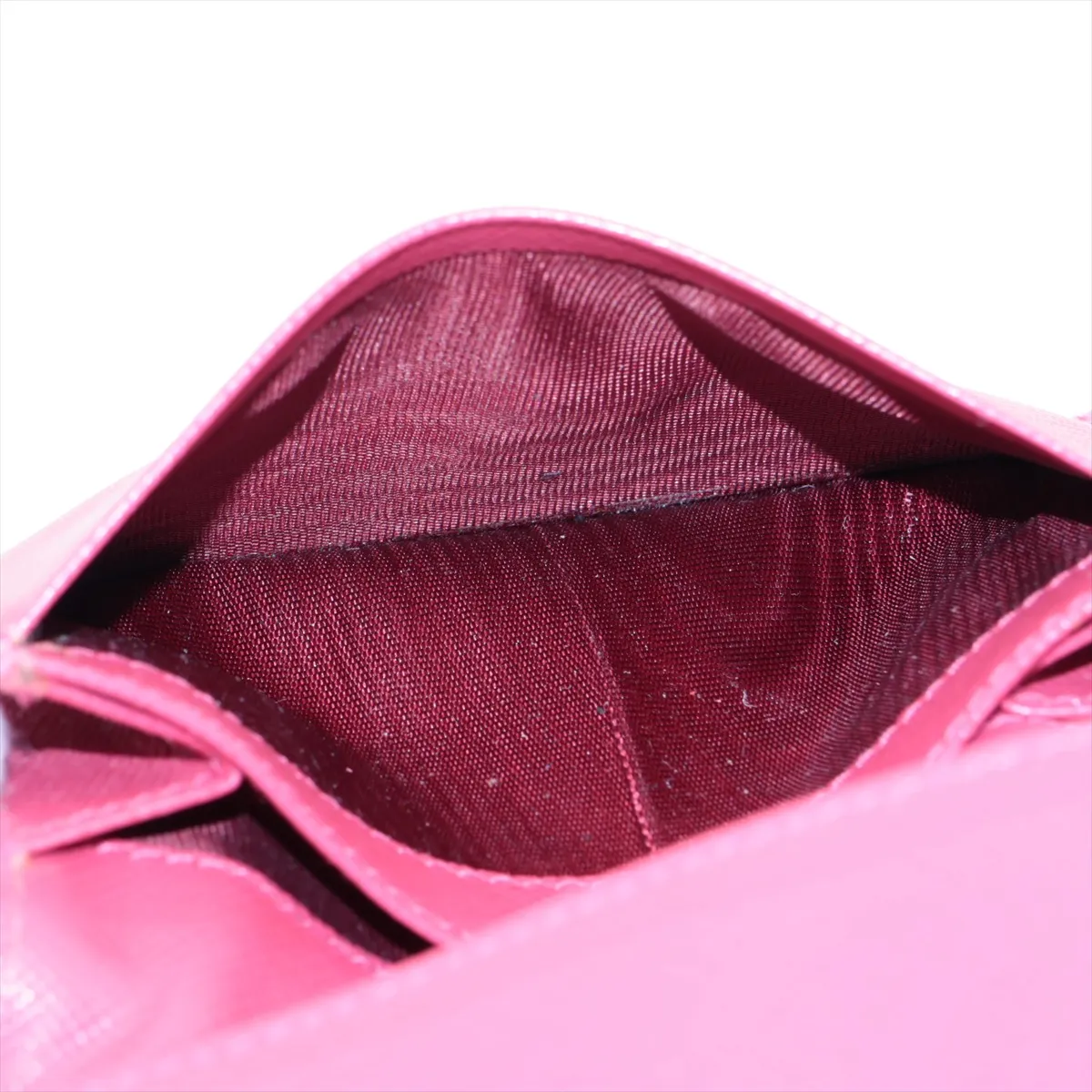 saffiano leather card case pink — view 6