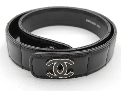 C Coco Mark / Leather Belt