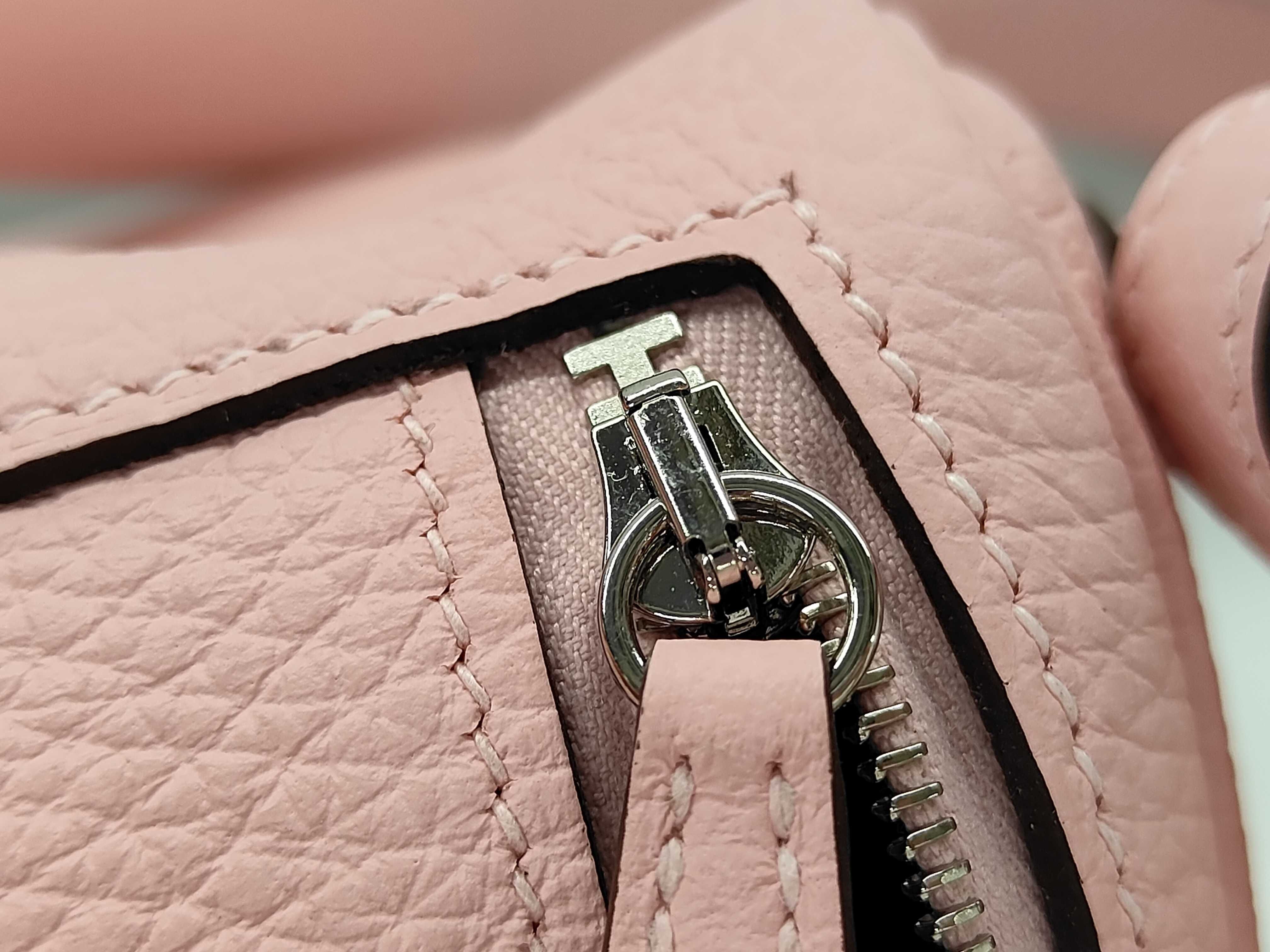 Lindy Mini Taurillon Clemence Rose Sakura SS K stamp handbag — view 14