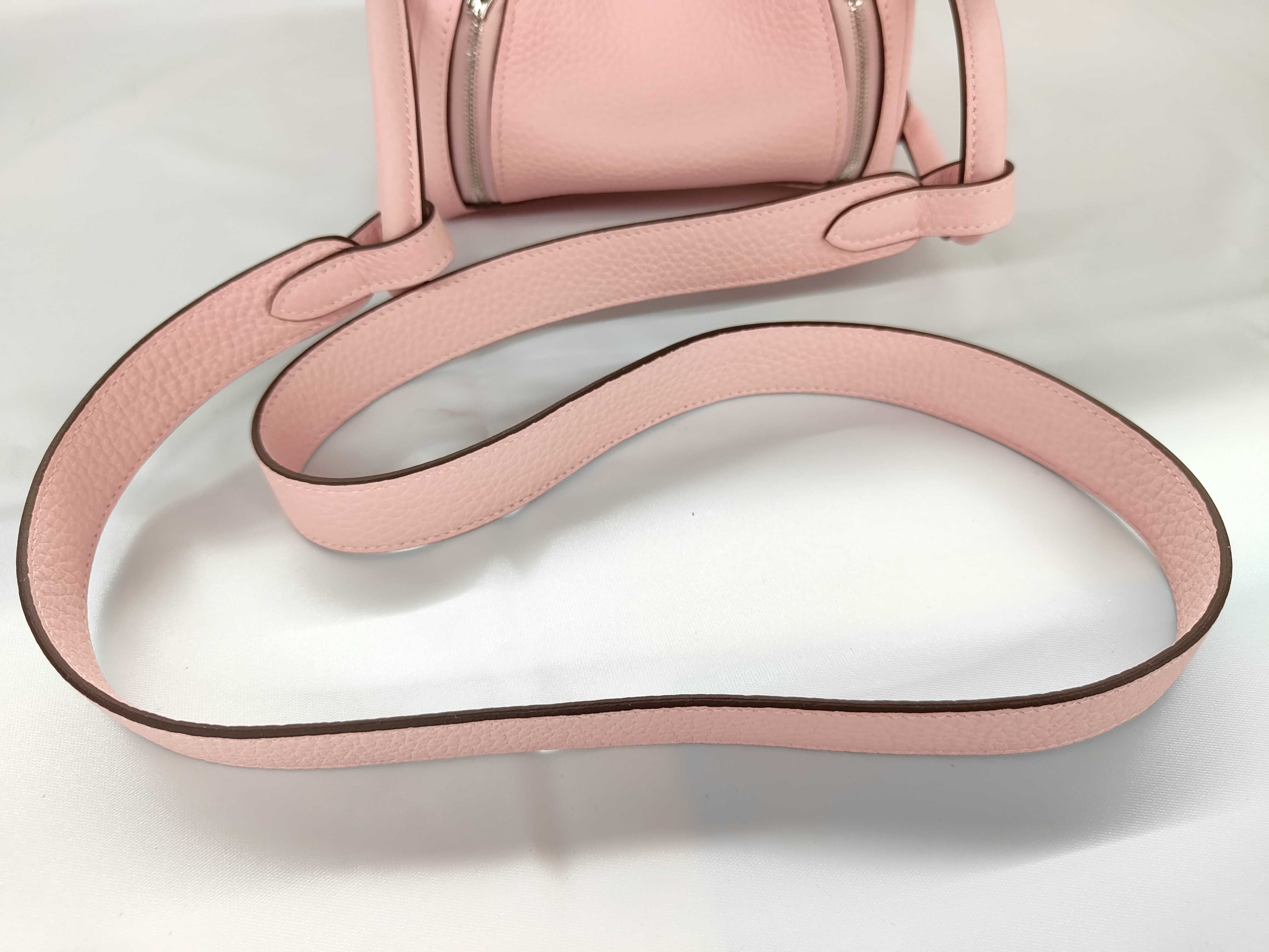Lindy Mini Taurillon Clemence Rose Sakura SS K stamp handbag — view 3