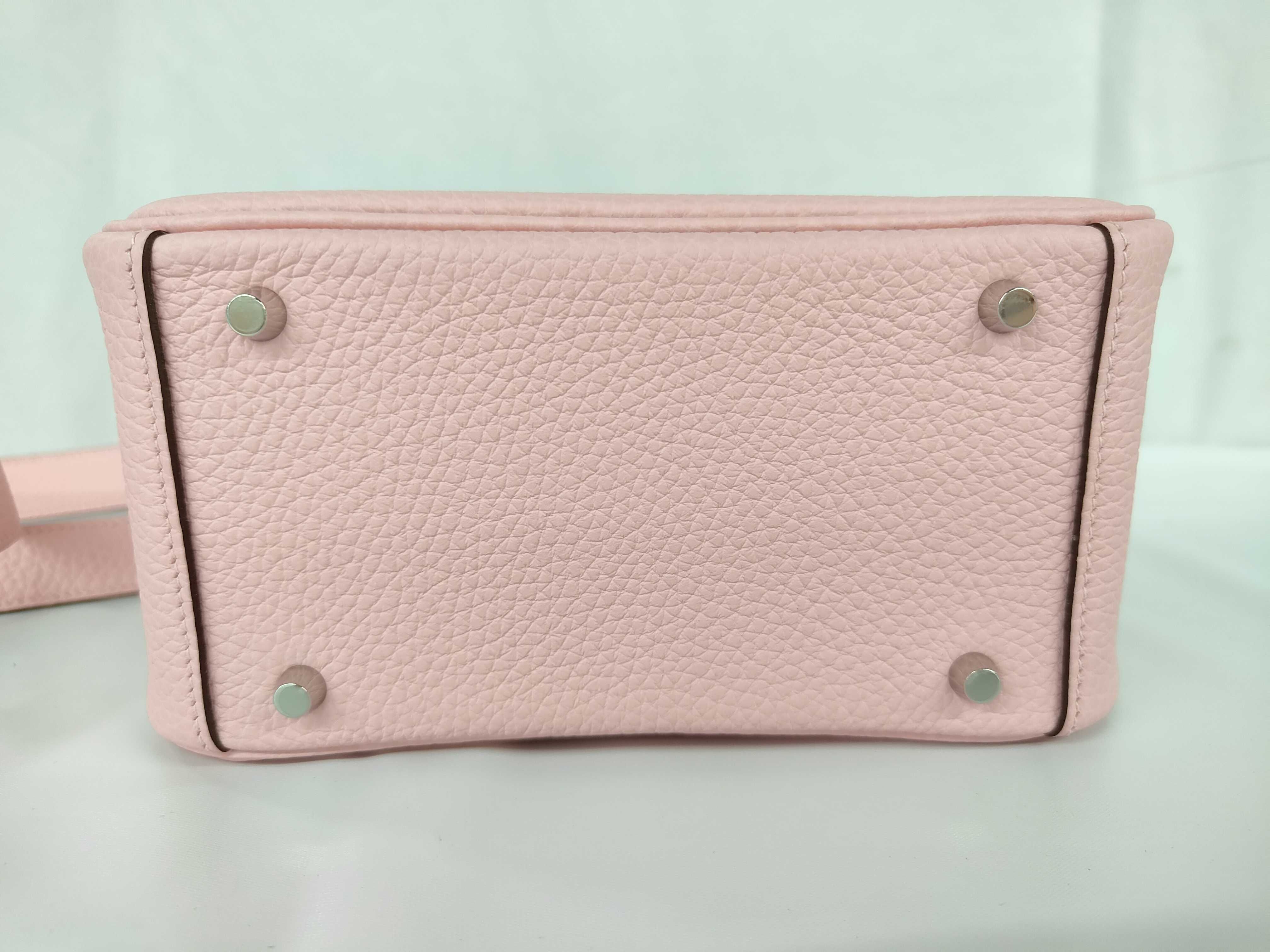Lindy Mini Taurillon Clemence Rose Sakura SS K stamp handbag — view 8