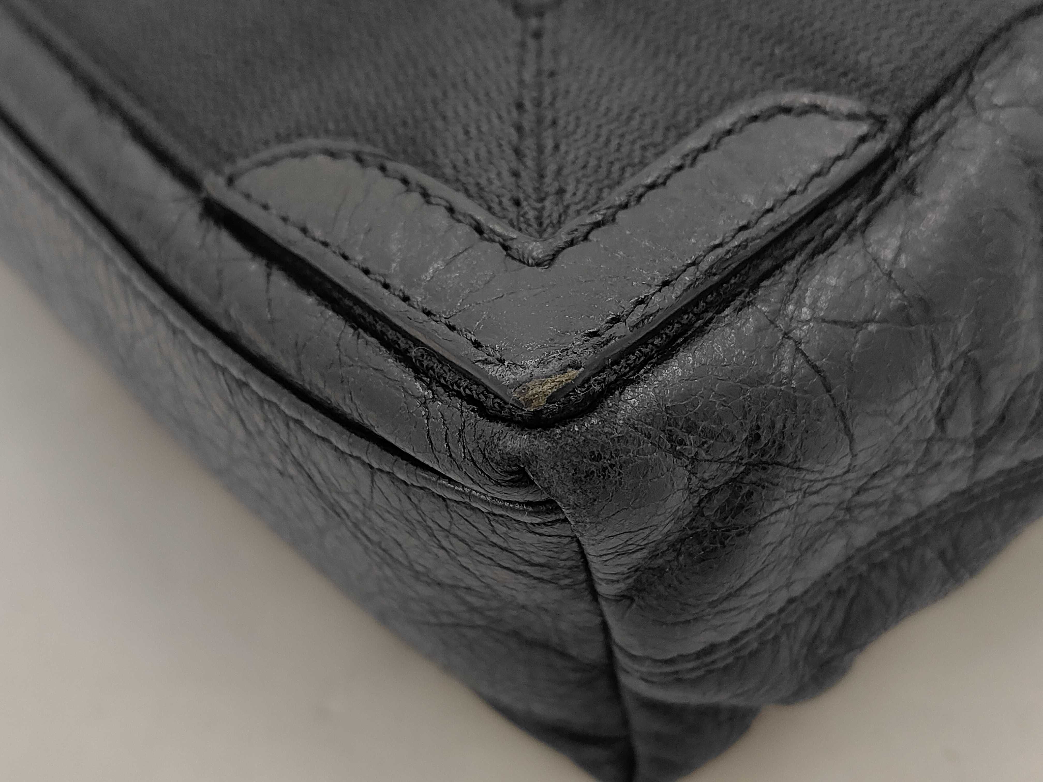 Leather Navy Cabas XS 390346 Shoulder Bag — view 8