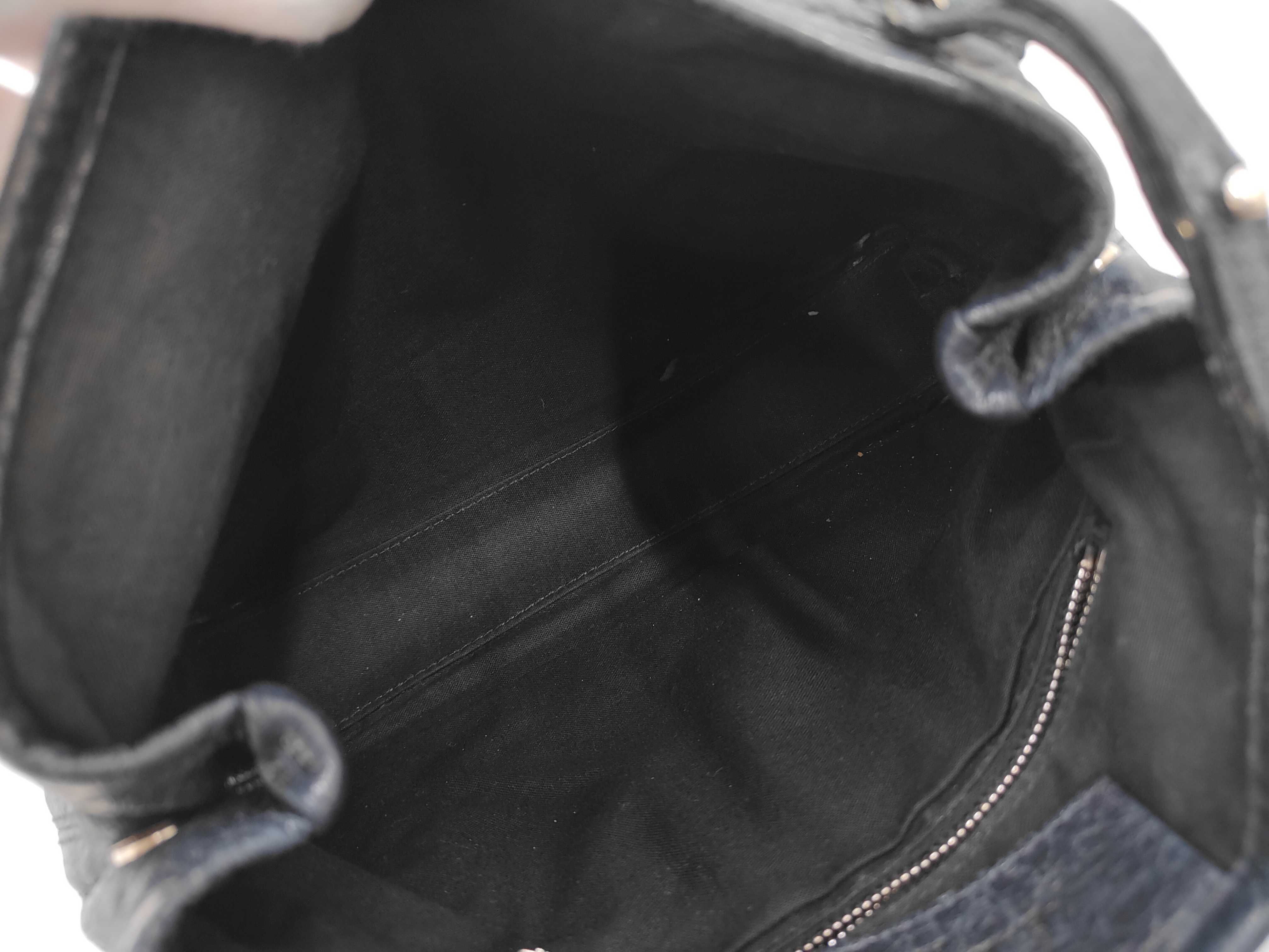 Leather Navy Cabas XS 390346 Shoulder Bag — view 9