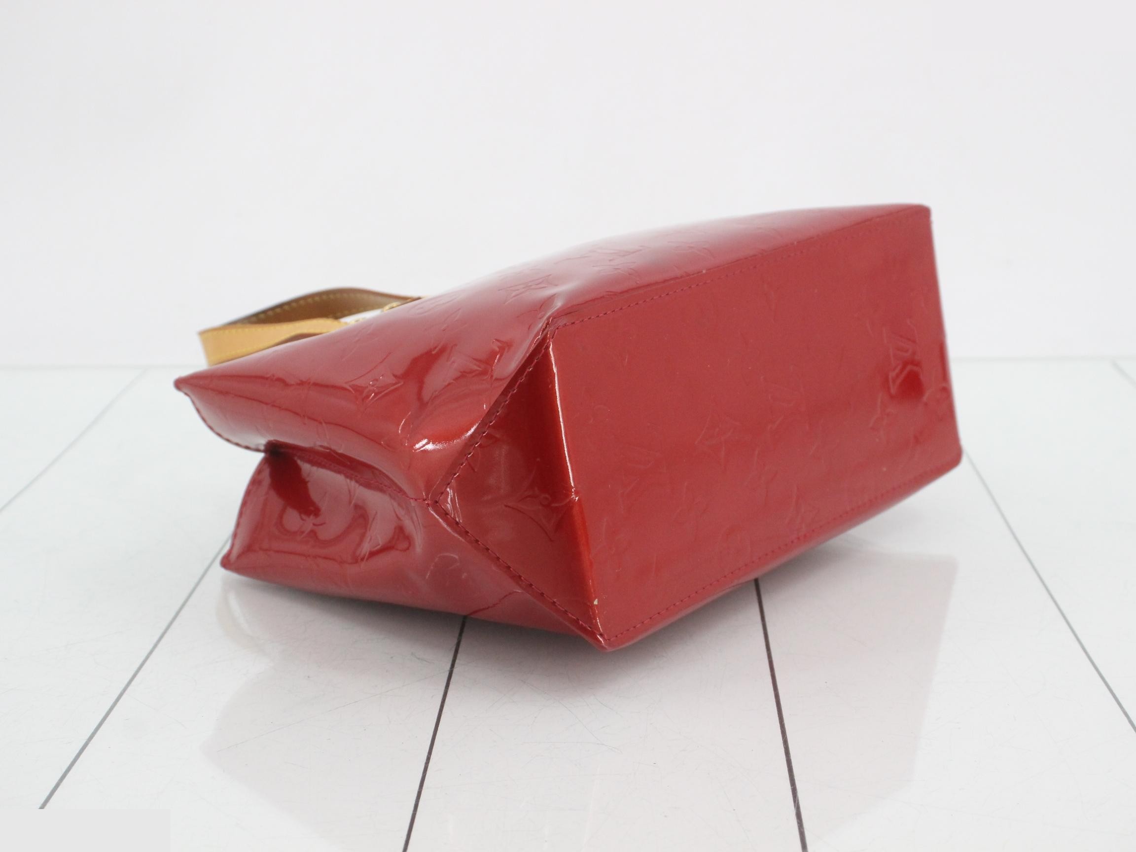 M91088 LV Vernis Lead PM Rouge Handbag — view 5