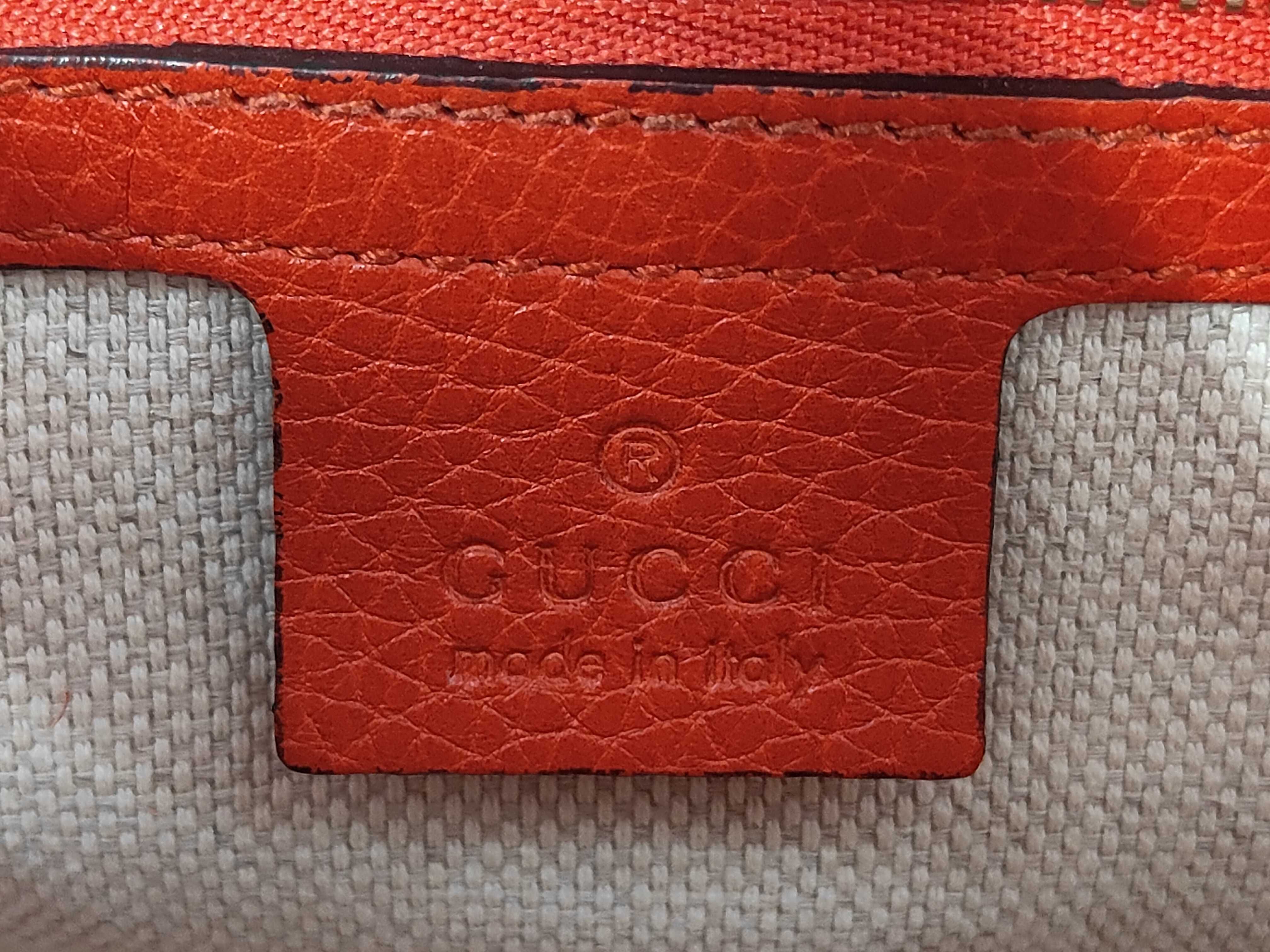 Soho Flap Bag, Orange, Embossed Logo, Caviar Skin, Tassel Shoulder Bag — view 10