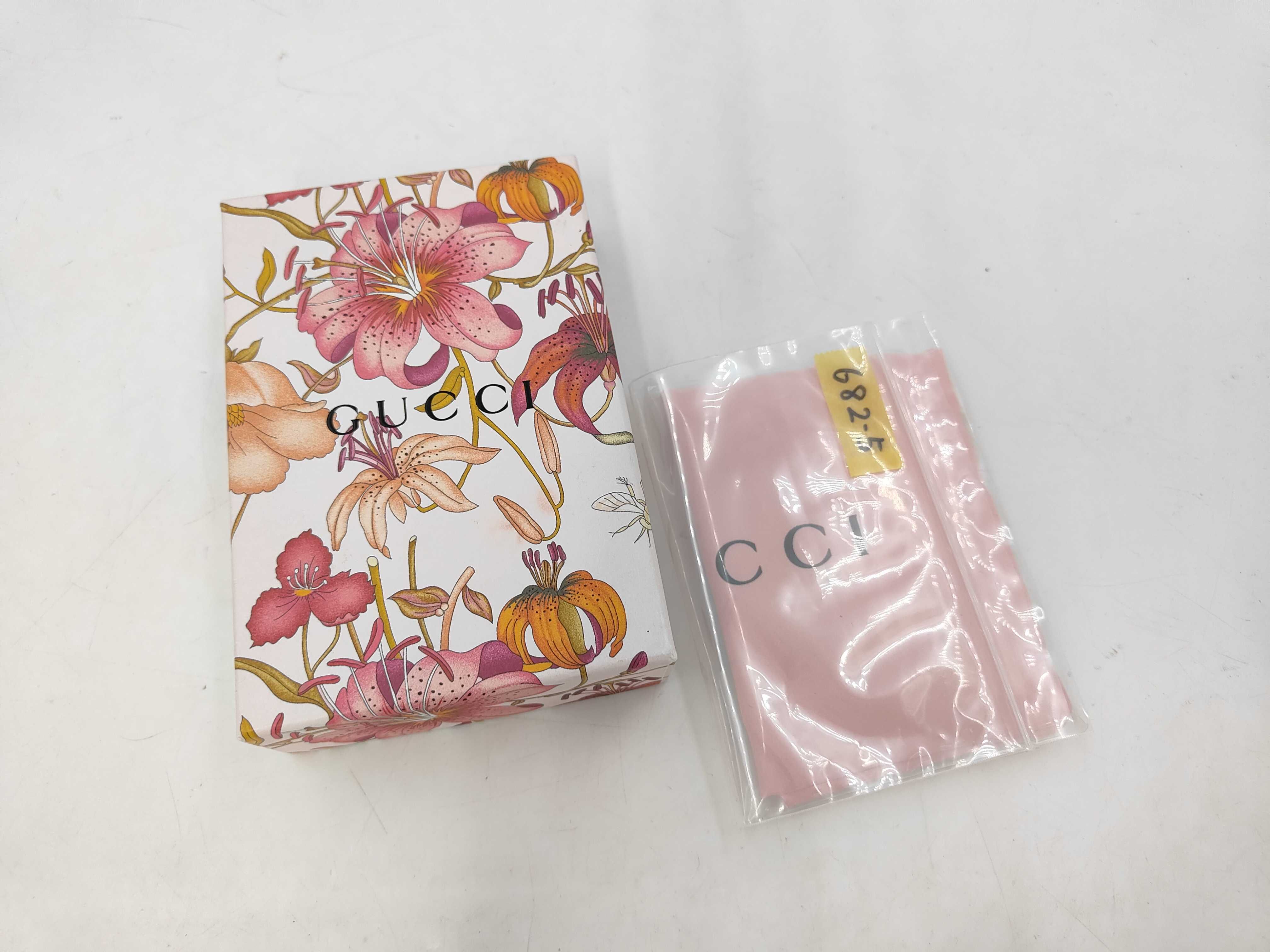 577347 Flora Bi-fold Wallet Mini Wallet Pink Canvas x Leather Wallet — view 9