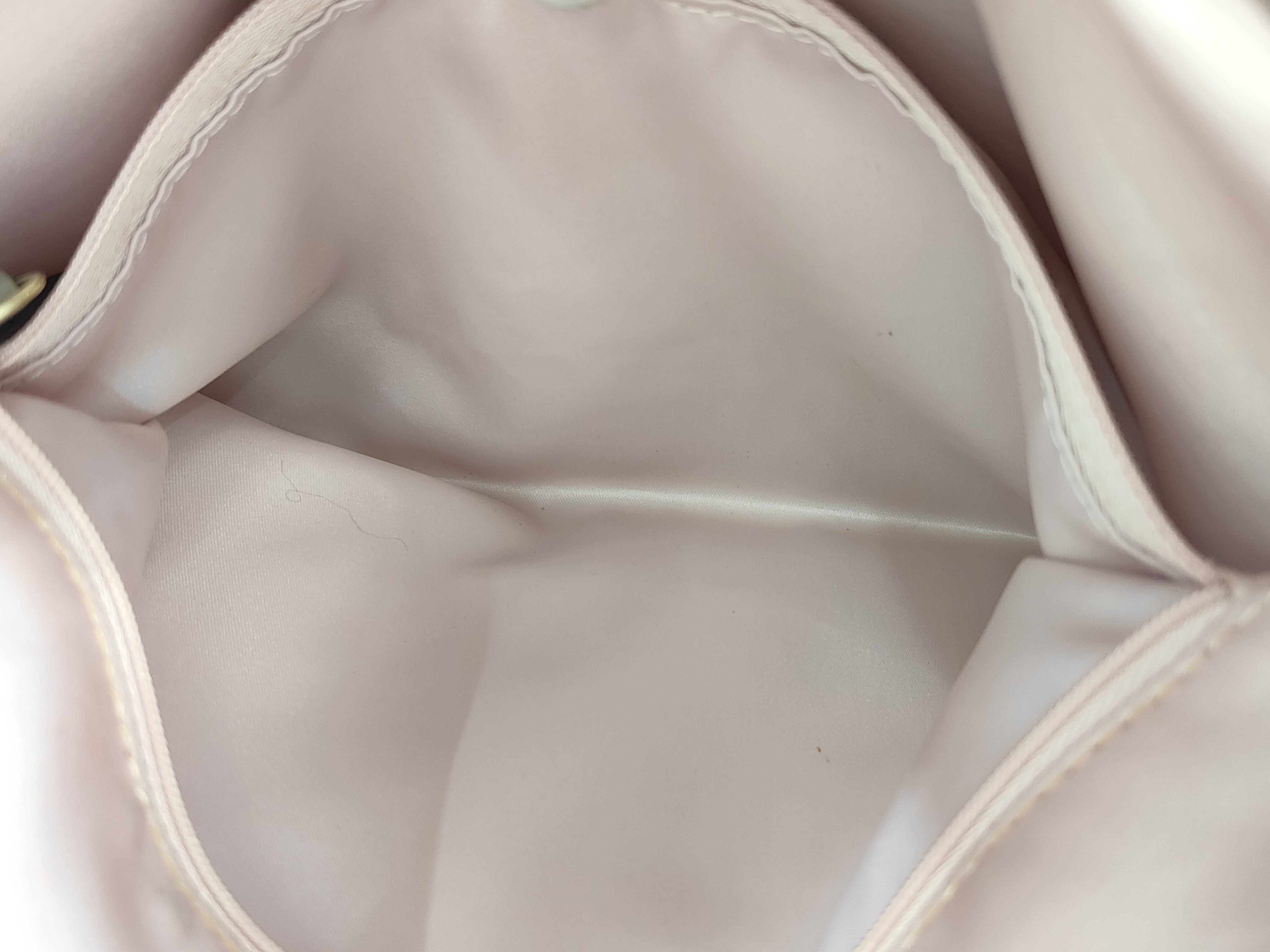 Op Art Canvas Handbag, Beige Shoulder Bag — view 13