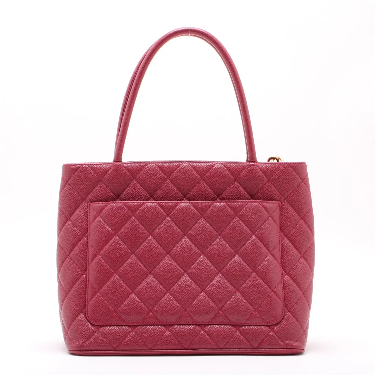 reprint caviar skin tote bag red gold hardware 6388705 6th series — view 2