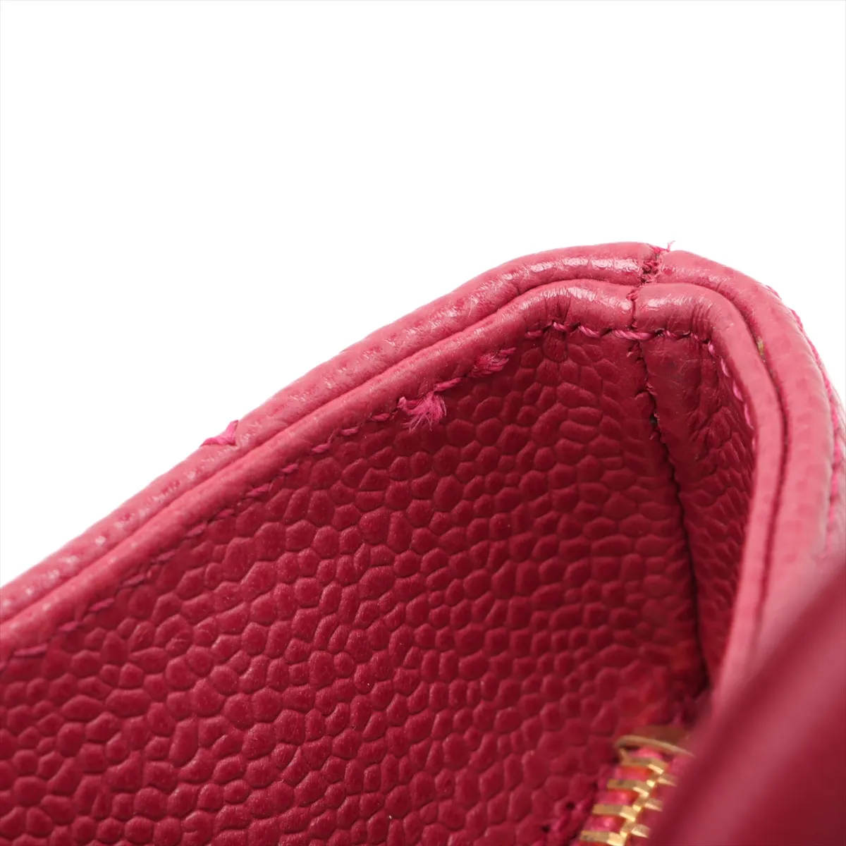 reprint caviar skin tote bag red gold hardware 6388705 6th series — view 14