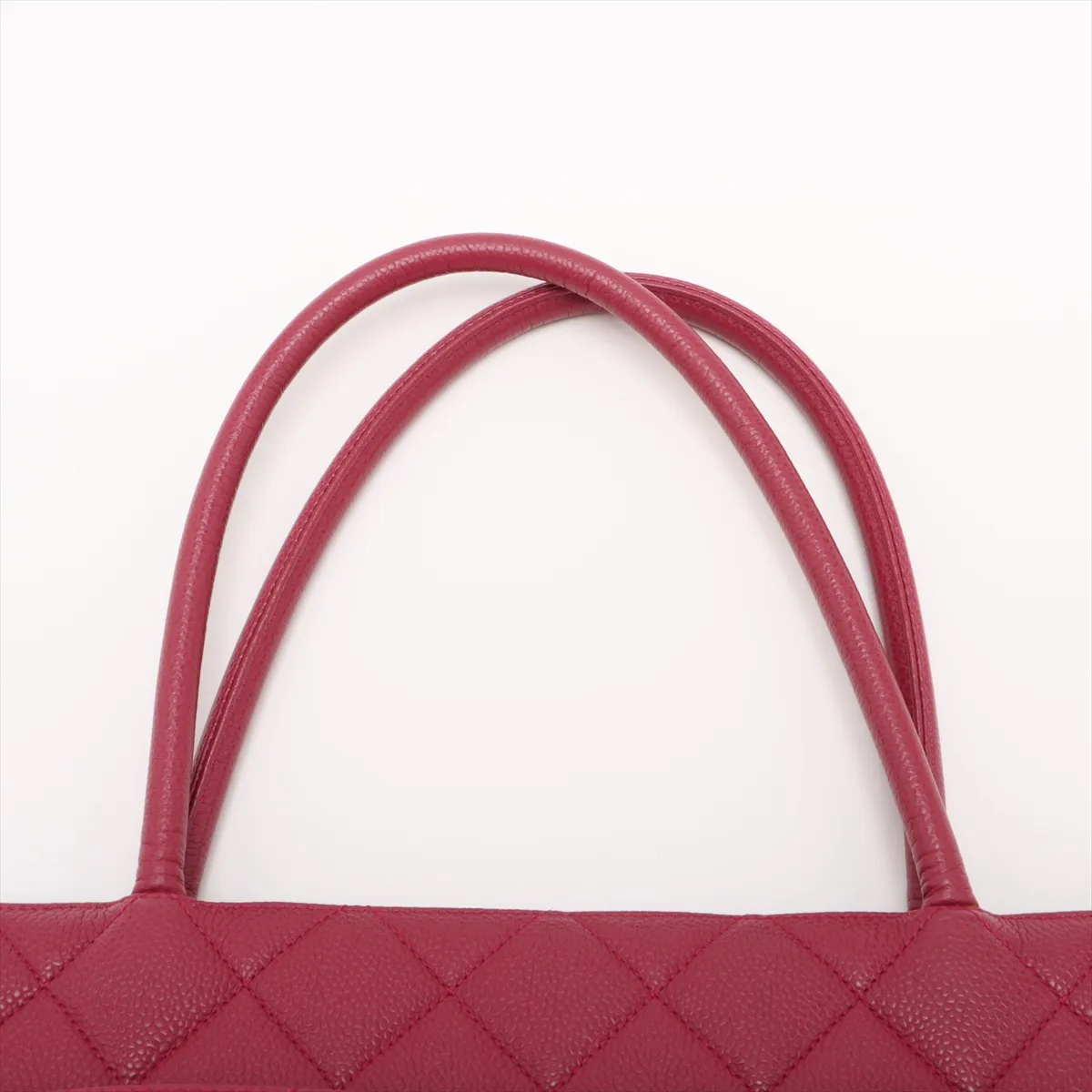 reprint caviar skin tote bag red gold hardware 6388705 6th series — view 6