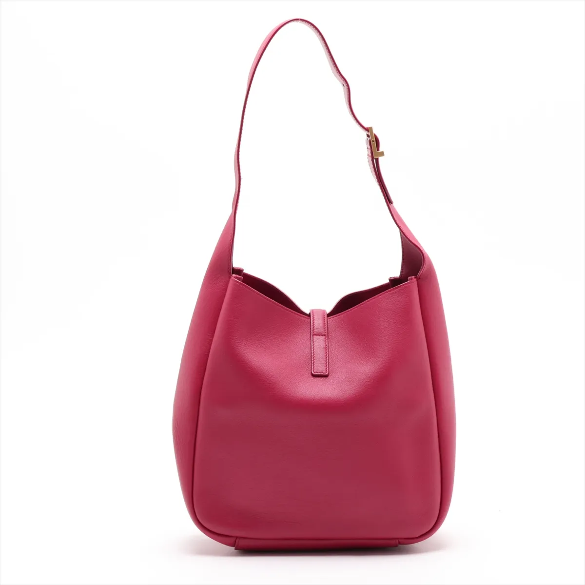 LE 5 A 7 713938 Leather Shoulder Bag Magenta — view 2