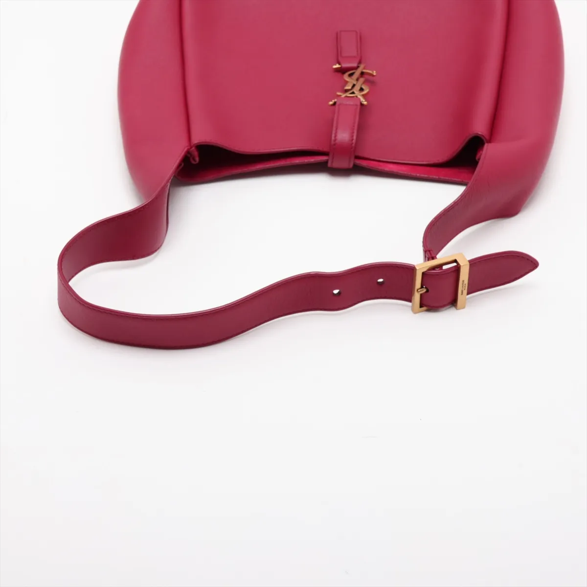 LE 5 A 7 713938 Leather Shoulder Bag Magenta — view 5