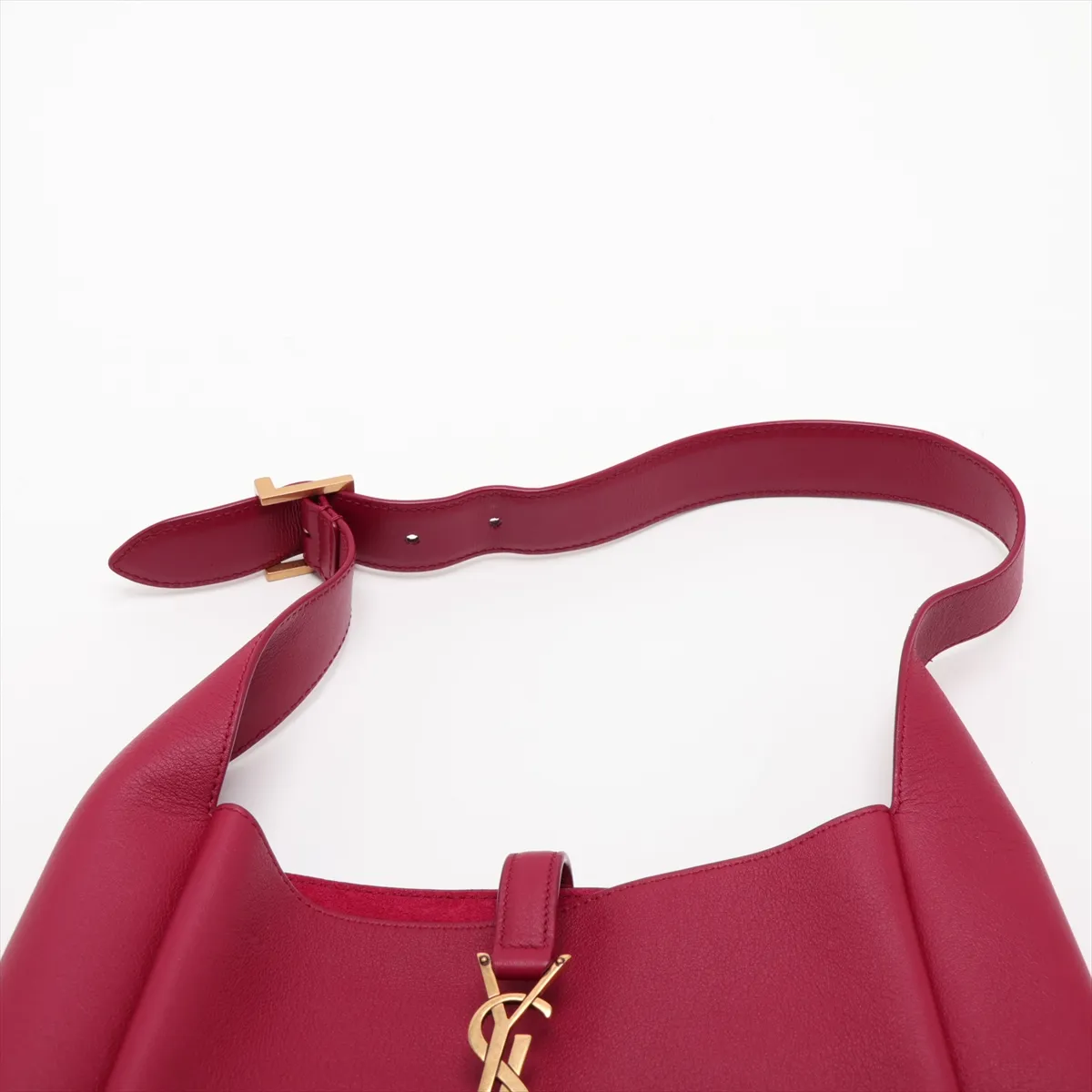 LE 5 A 7 713938 Leather Shoulder Bag Magenta — view 6