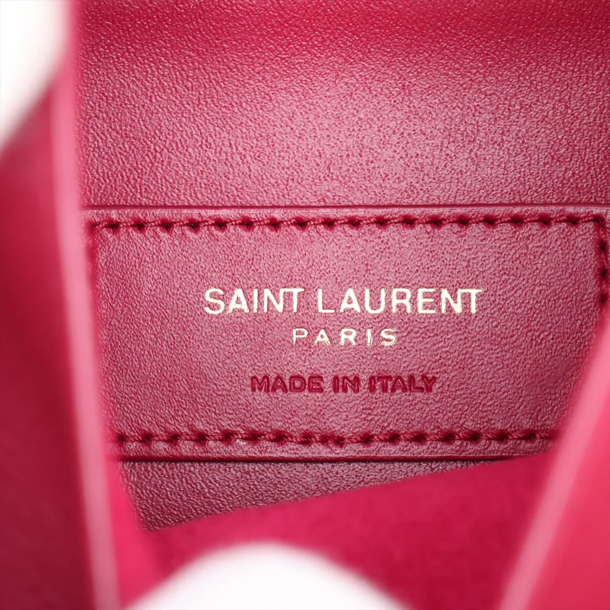 LE 5 A 7 713938 Leather Shoulder Bag Magenta — view 10