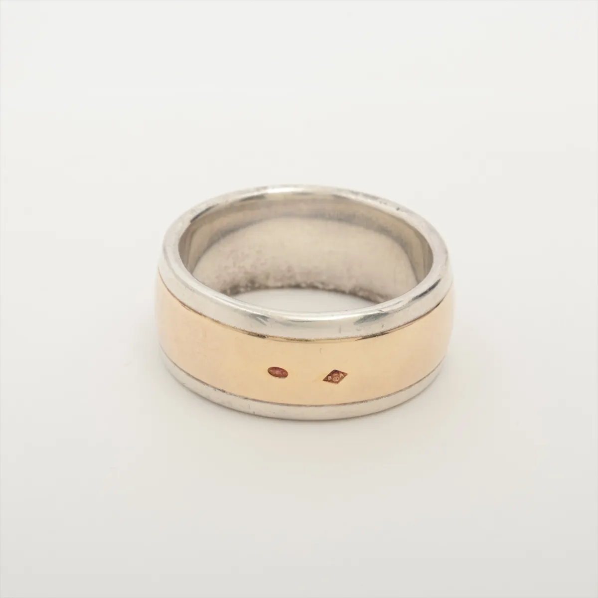 H logo ring, size 53, 925 x 750 mm, 9.0g, gold x silver. Shows signs of wear, — view 2