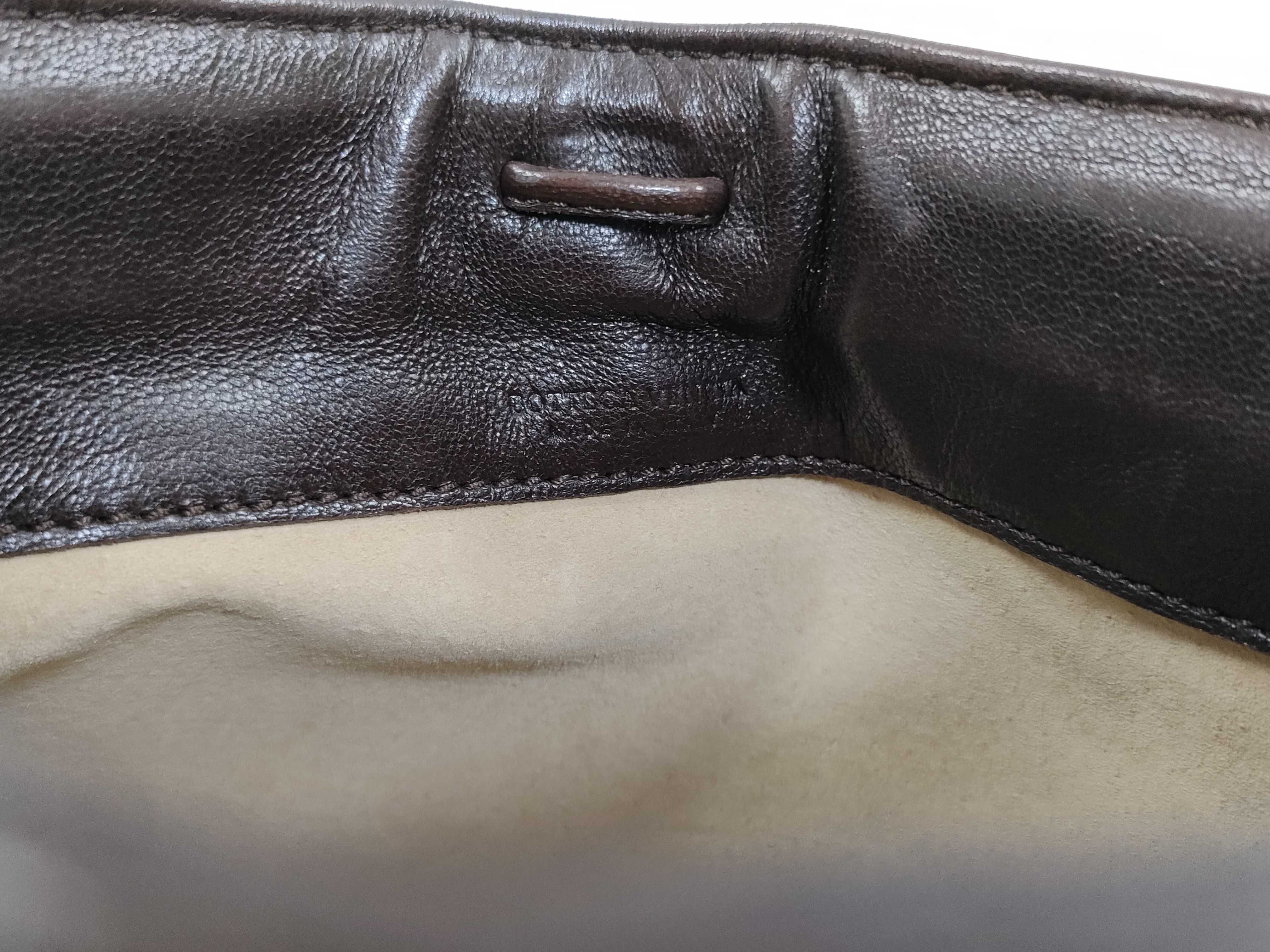 Intrecciato Leather Accessory Pouch Handbag — view 9